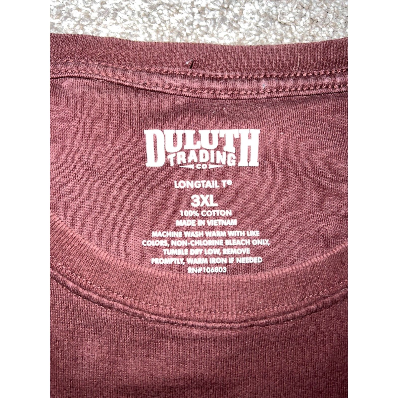 CO DULUTH Trading Co Men's T-Shirt Red 3XL Shirt Regular Size Mens 3XL Red Short Sleeve Shirt Size US XXL / EU 58 / 5 - 3 Thumbnail