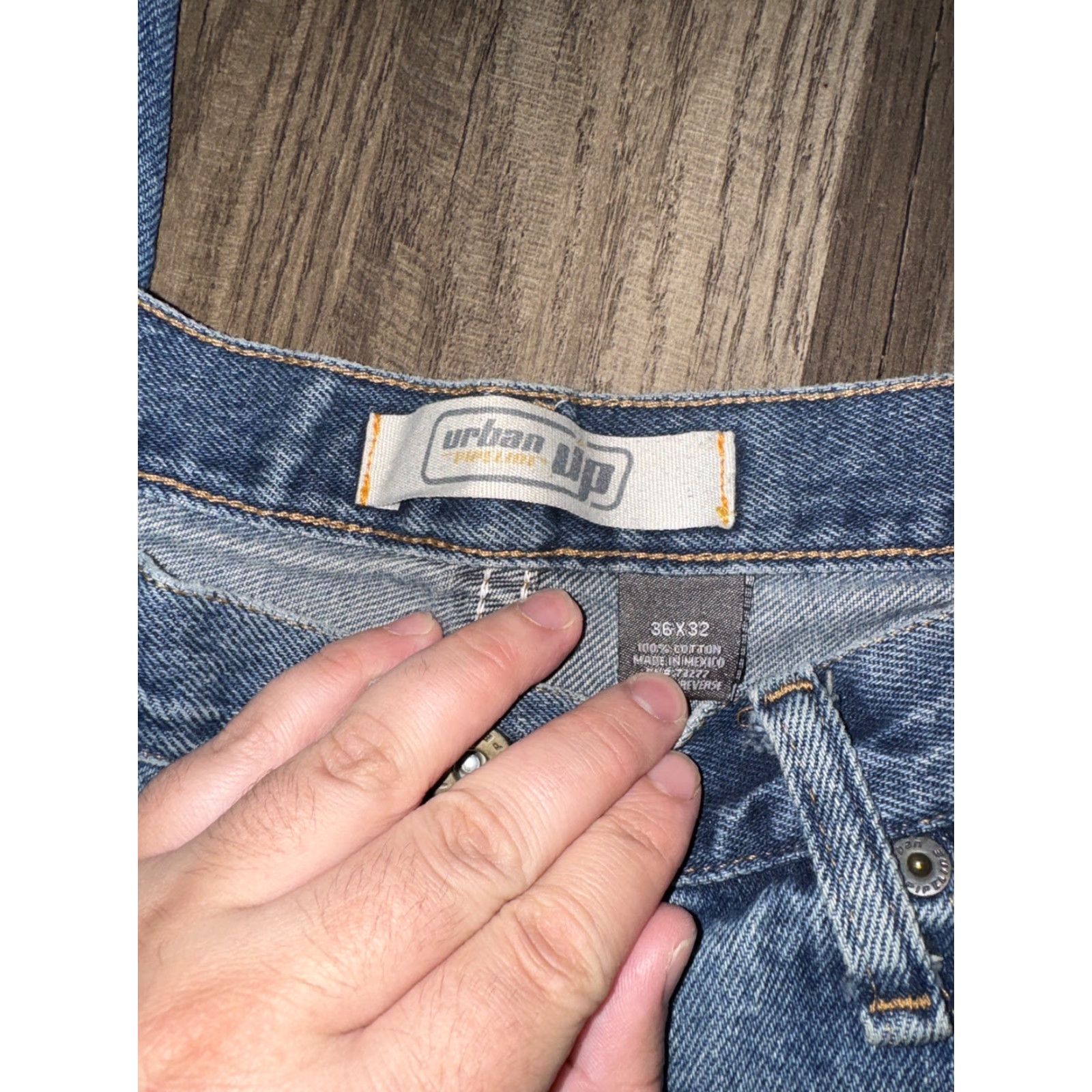 Vintage VINTAGE Urban Pipeline Jeans 36x32 Blue Denim Straight Mens Regular Size US 36 / EU 52 - 4 Thumbnail