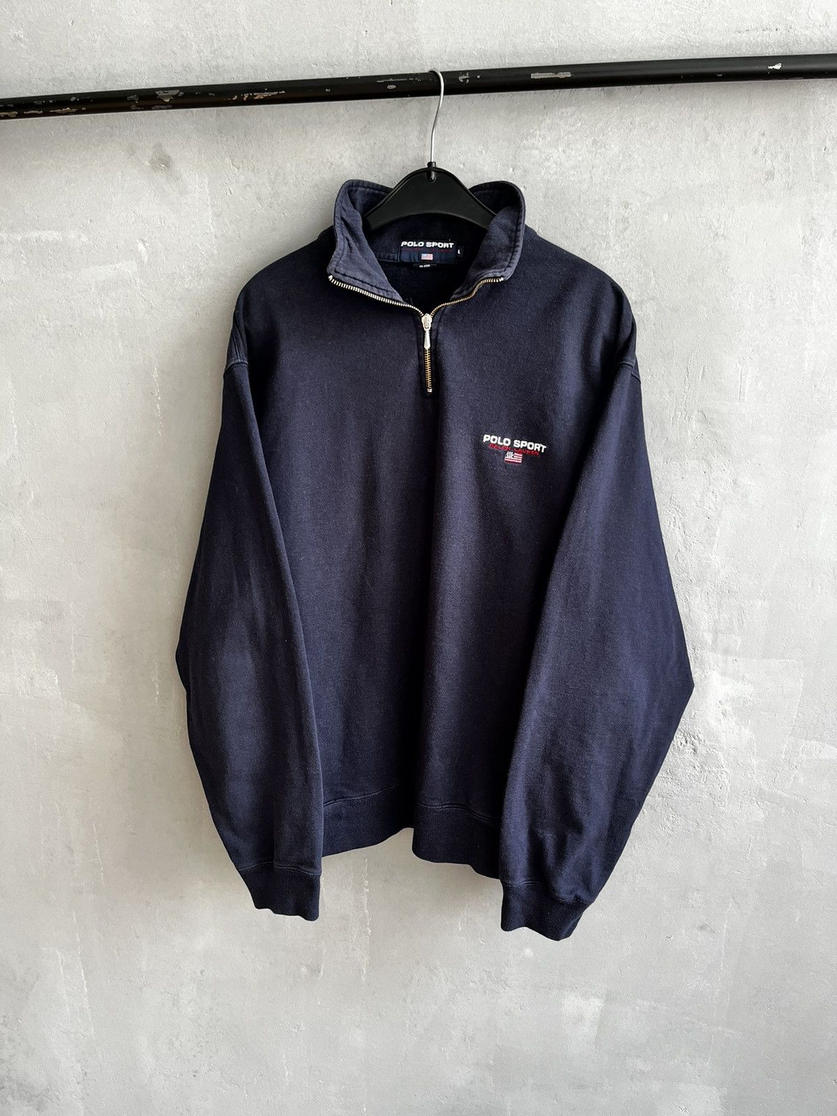 Polo Ralph Lauren × Ralph Lauren × Vintage Ralph Lauren Polo sport sweatshirt zip vintage 90s Size US L / EU 52-54 / 3 - 1 Thumbnail