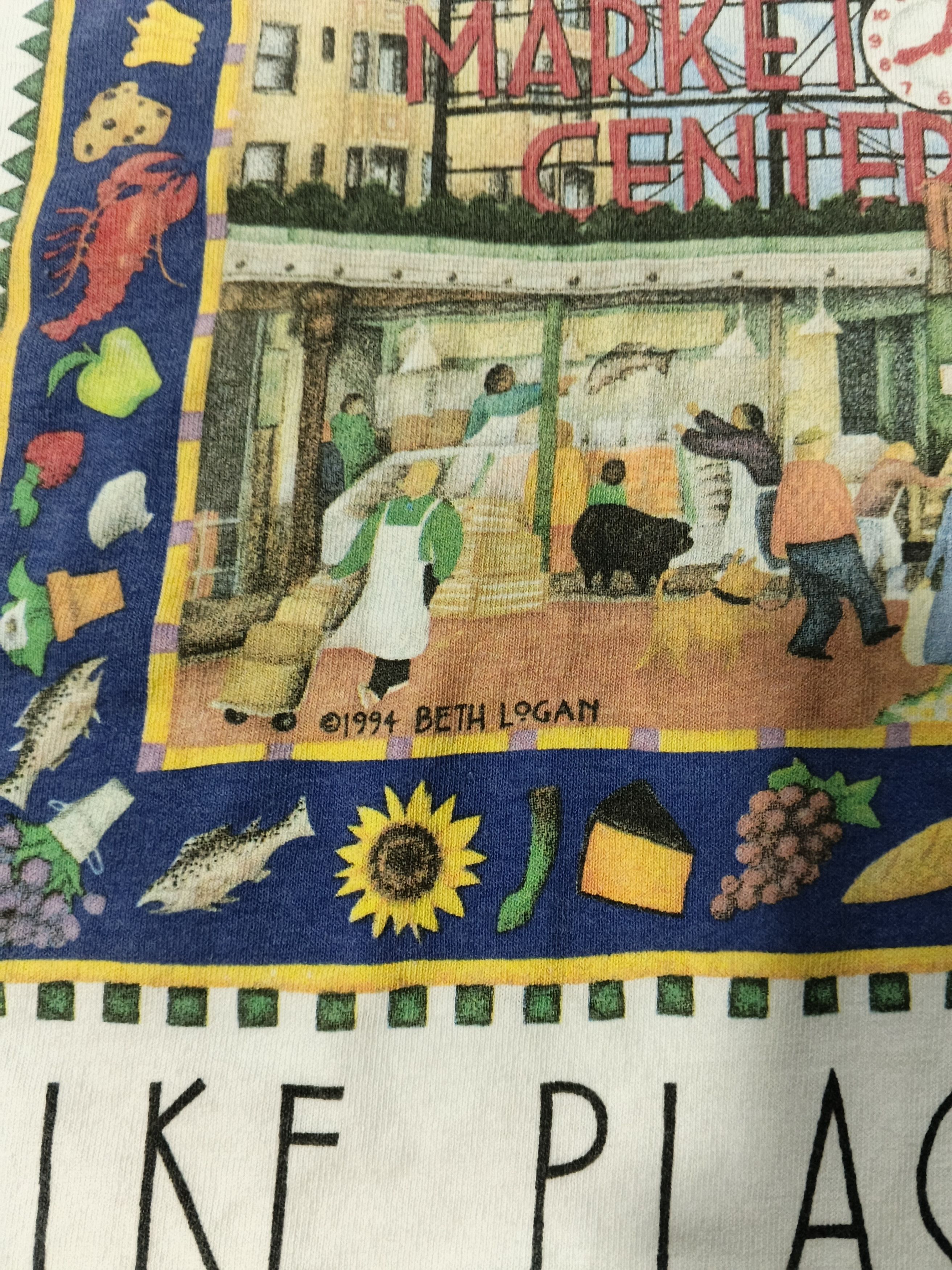 Vintage Vintage 1994 Beth Logan Art Pike Place Market Seattle Size US M / EU 48-50 / 2 - 3 Thumbnail