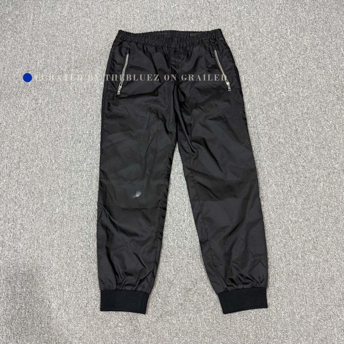 Prada Prada Black Triangle Logo Nylon Pants Size US 38 / EU 54 - 1 Thumbnail