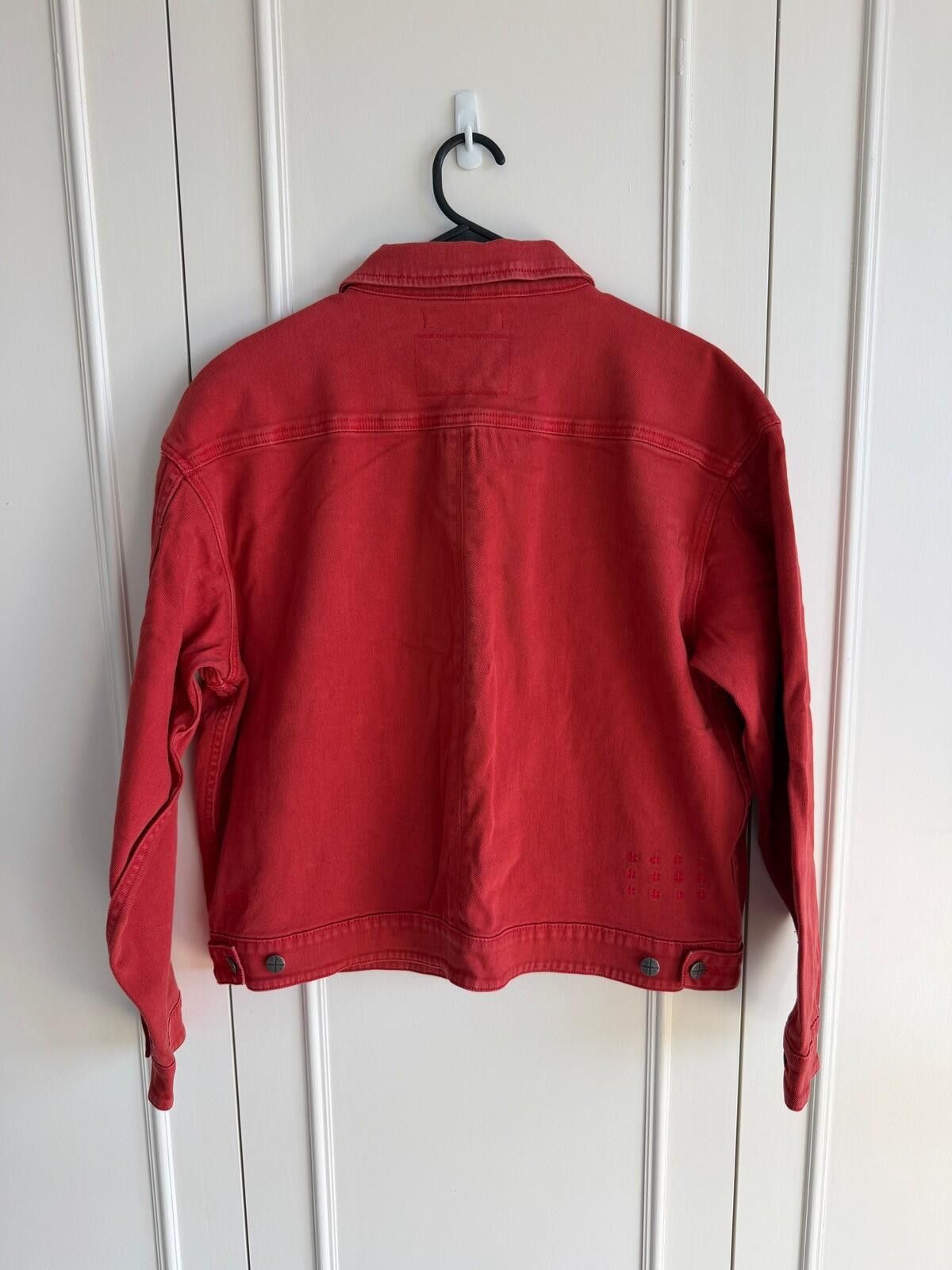 Ksubi new Ksubi womens oversized denim Jacket top small s 8 red m Size S / US 4 / IT 40 - 5 Thumbnail