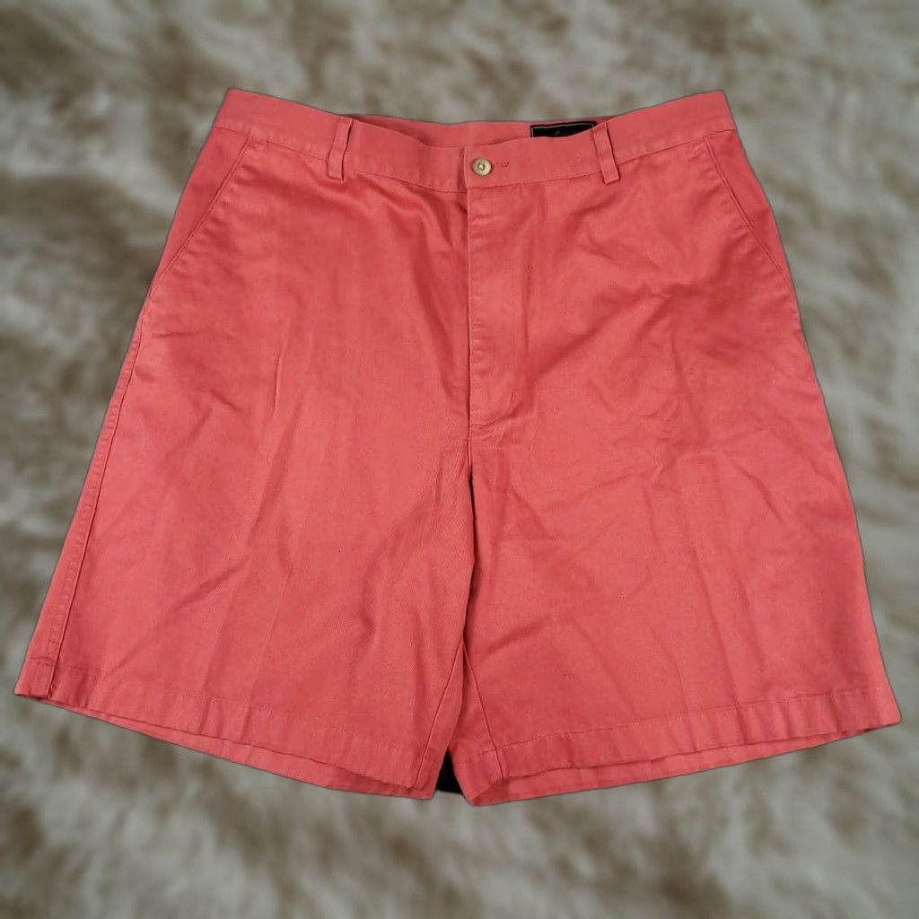 Vintage VINTAGE Greg Norman Mens Shorts Size 36 Red Chino Casual Golf Flat Front Cotton Size US 36 / EU 52 - 1 Thumbnail