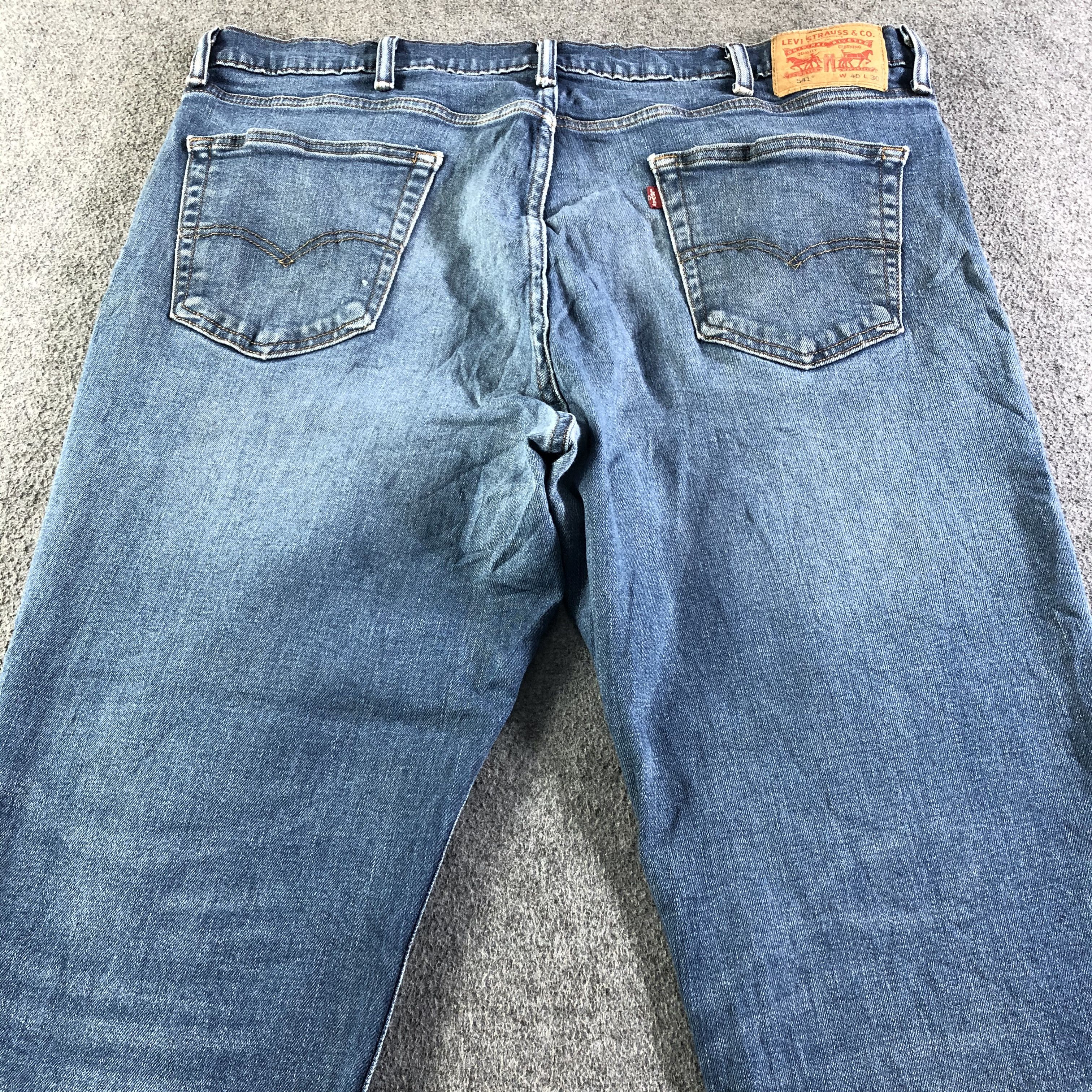 Levi's Vintage Blue Wash Levis 541 Jeans-J4348 Size US 40 / EU 56 - 4 Thumbnail