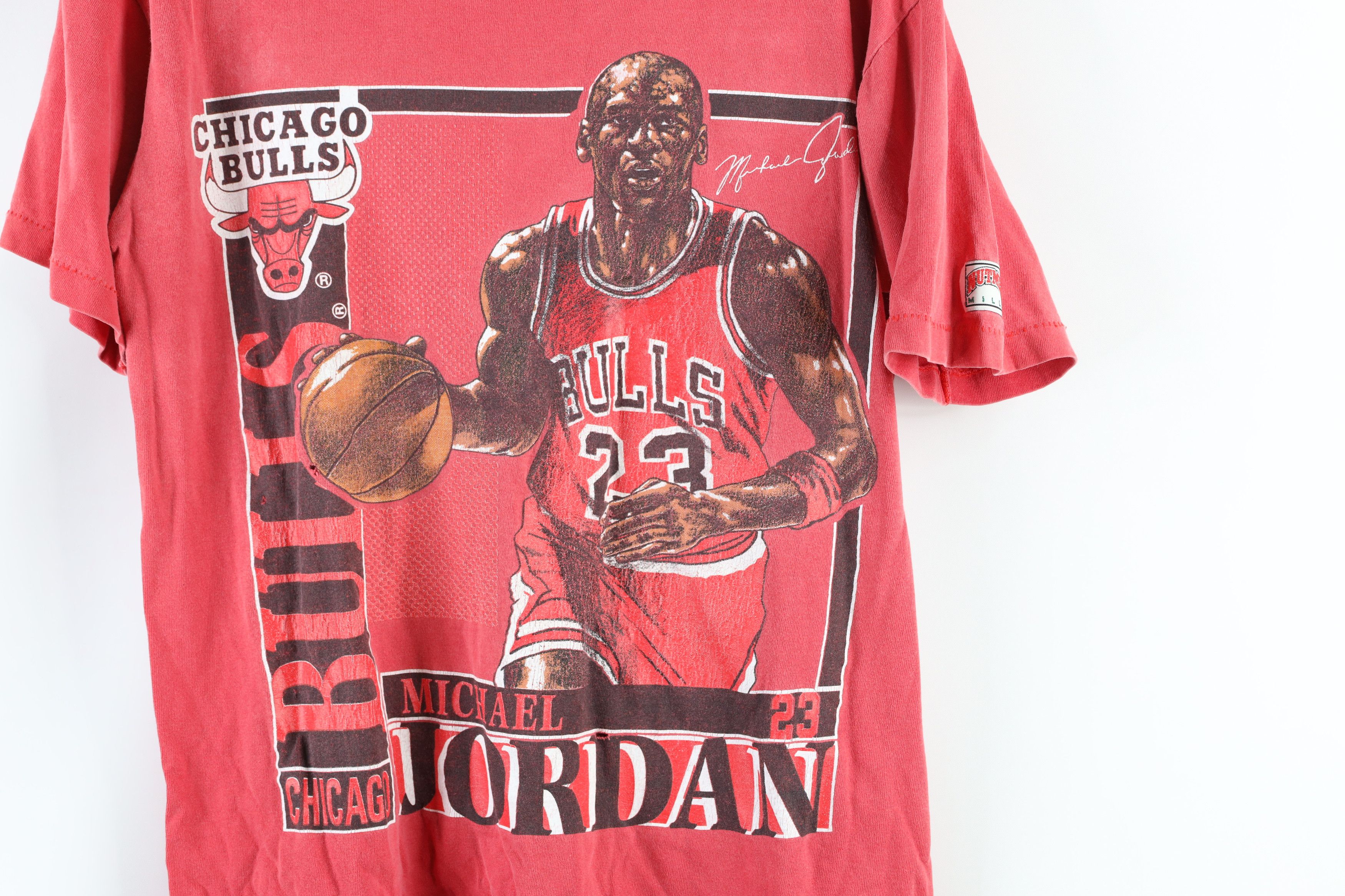 Vintage Vintage 90s Jordan Chicago Bulls Basketball T-Shirt USA Size US M / EU 48-50 / 2 - 4 Thumbnail