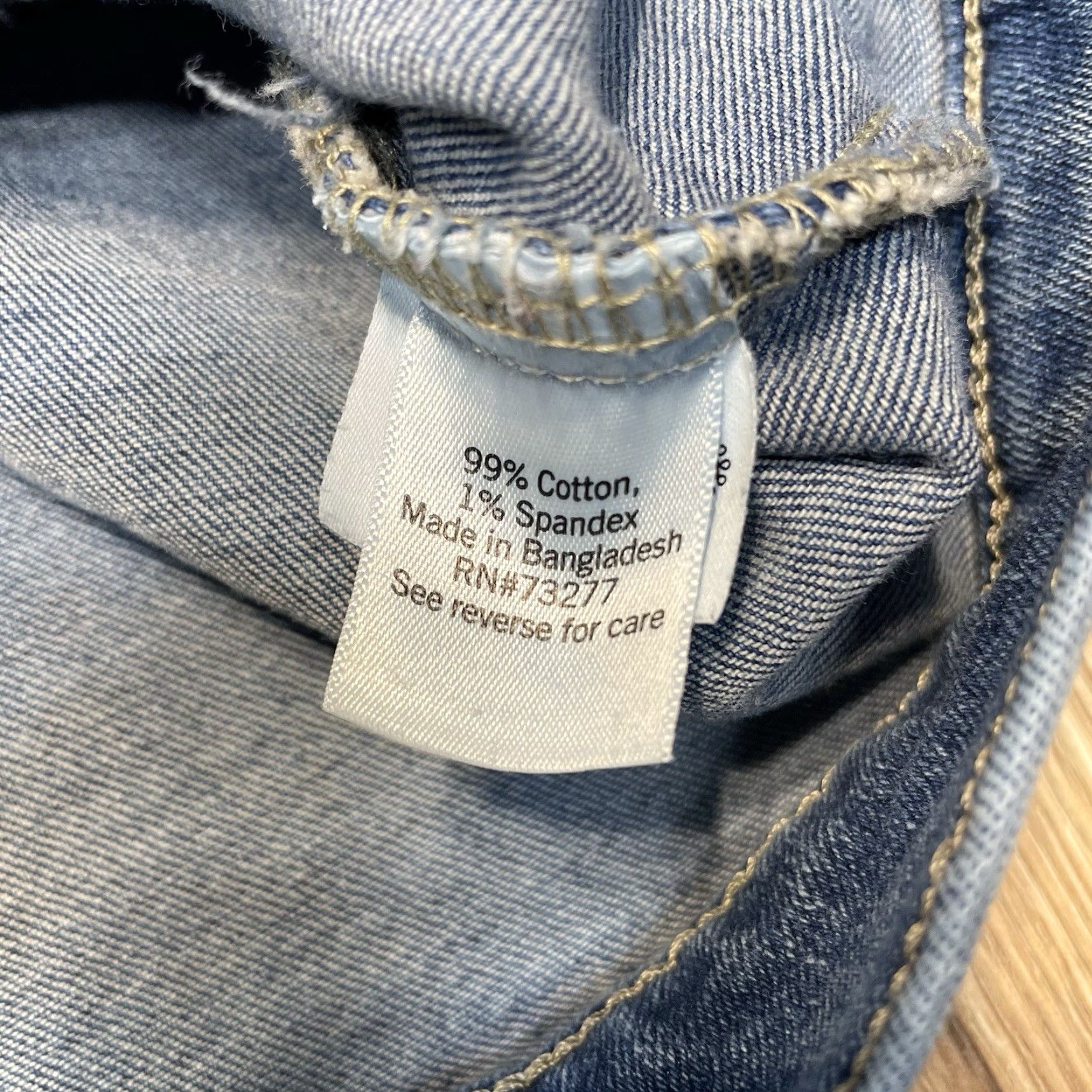 Denime VINTAGE SO Denim Jacket Blue Distressed Juniors Large with Pockets Womens Size 36" / US 14 / IT 50 - 3 Thumbnail