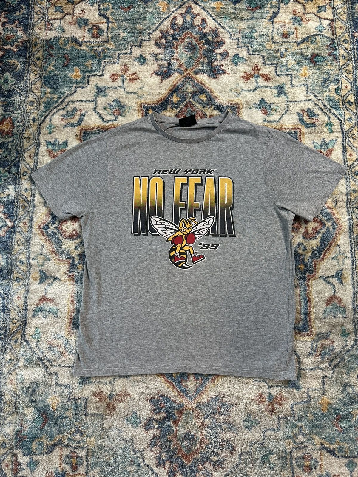No Fear × Vintage Vintage No Fear New York Boxing Bee T-shirt Size XL Size US XL / EU 56 / 4 - 1 Thumbnail