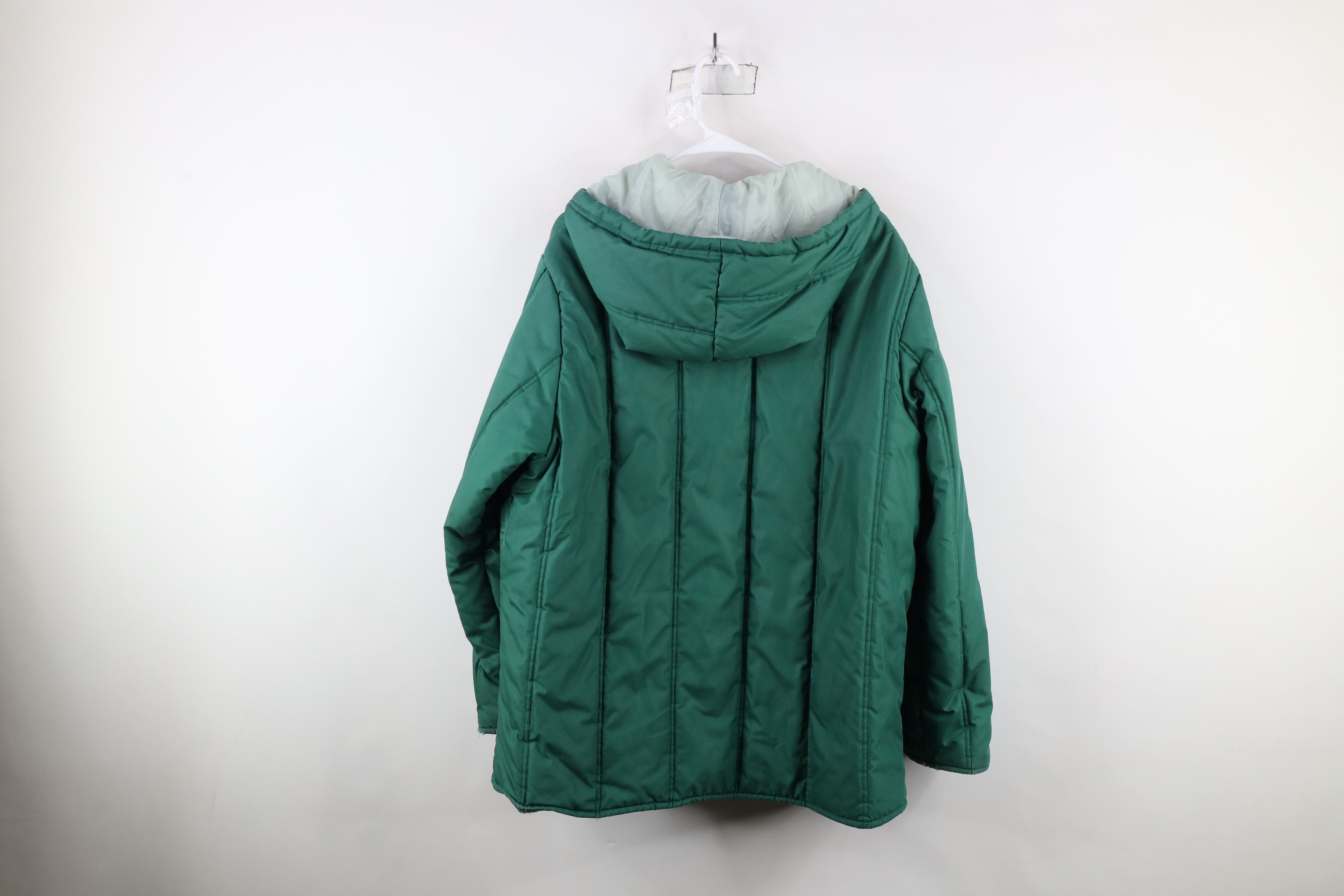 Vintage Vintage 70s Streetwear Hooded Quilted Puffer Jacket USA Size US L / EU 52-54 / 3 - 12 Thumbnail