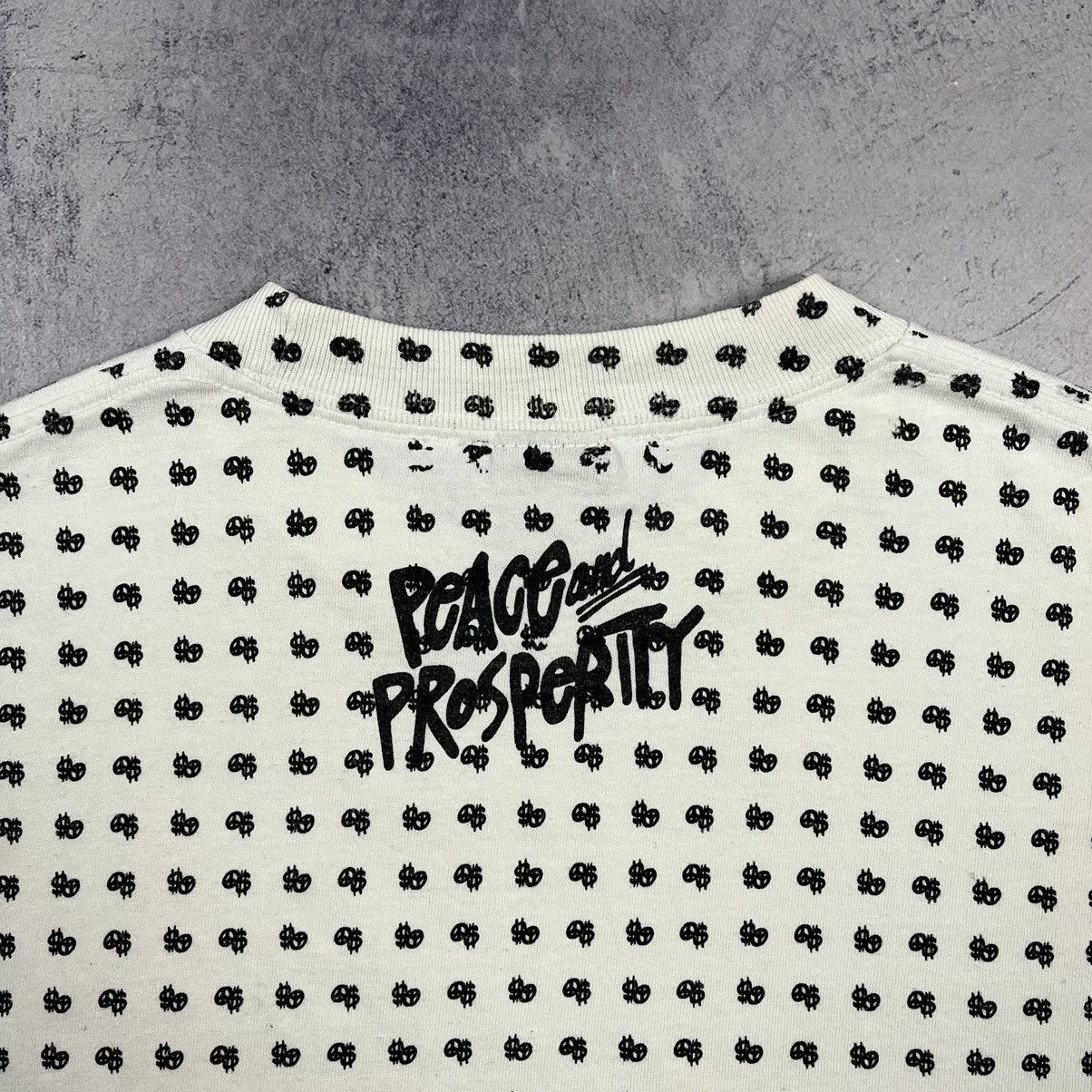 Stussy Vintage Stussy Peace and Prosperity multilogo T Shirt 90’s Size US S / EU 44-46 / 1 - 15 Thumbnail