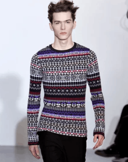 Raf Simons Raf Simons FW12 Cashmere FairIsle Sweater Size US L / EU 52-54 / 3 - 5 Thumbnail