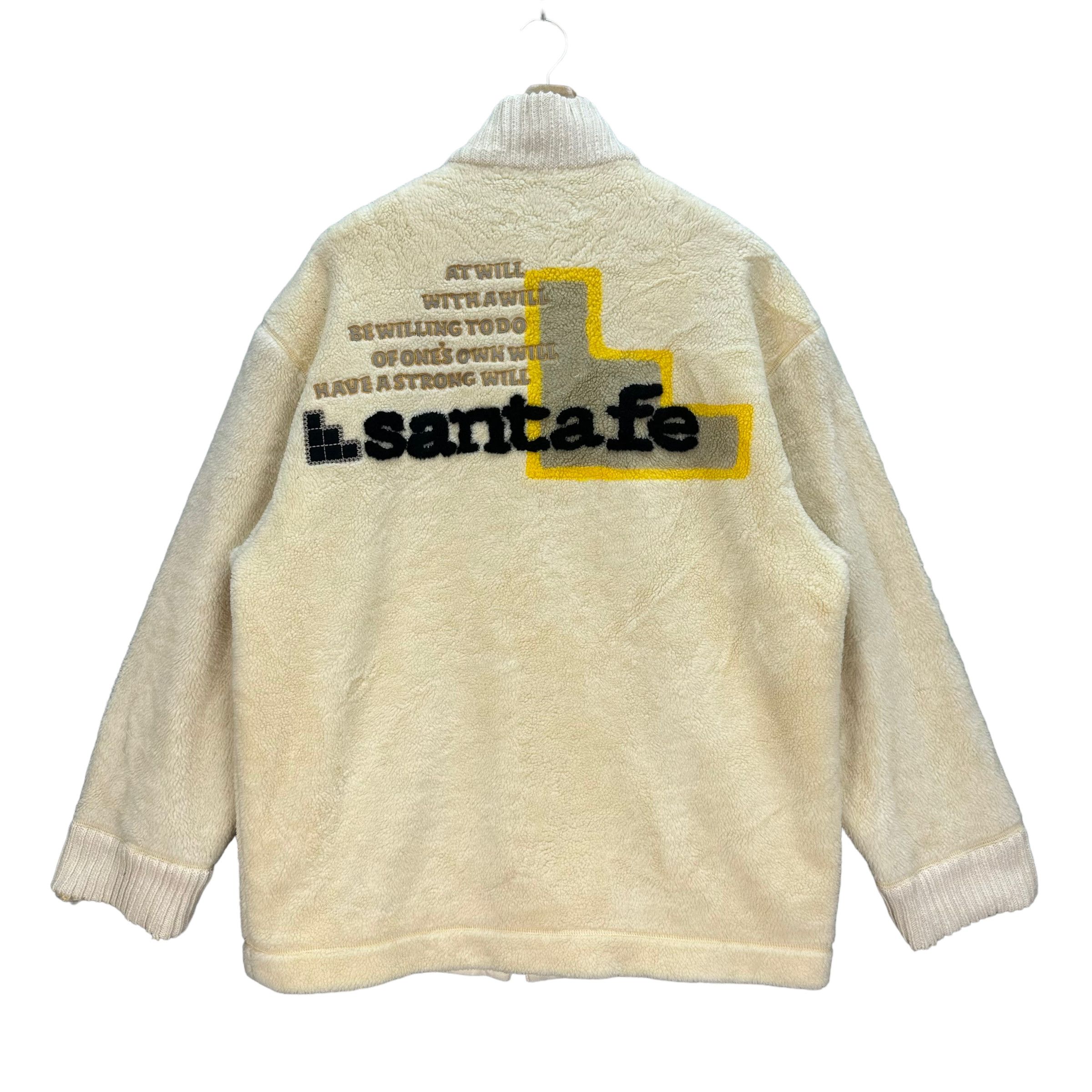 Japanese Brand SANTA FE BIG LOGO KNITTED FLEECE JACKET #7442-146 Size US L / EU 52-54 / 3 - 1 Thumbnail