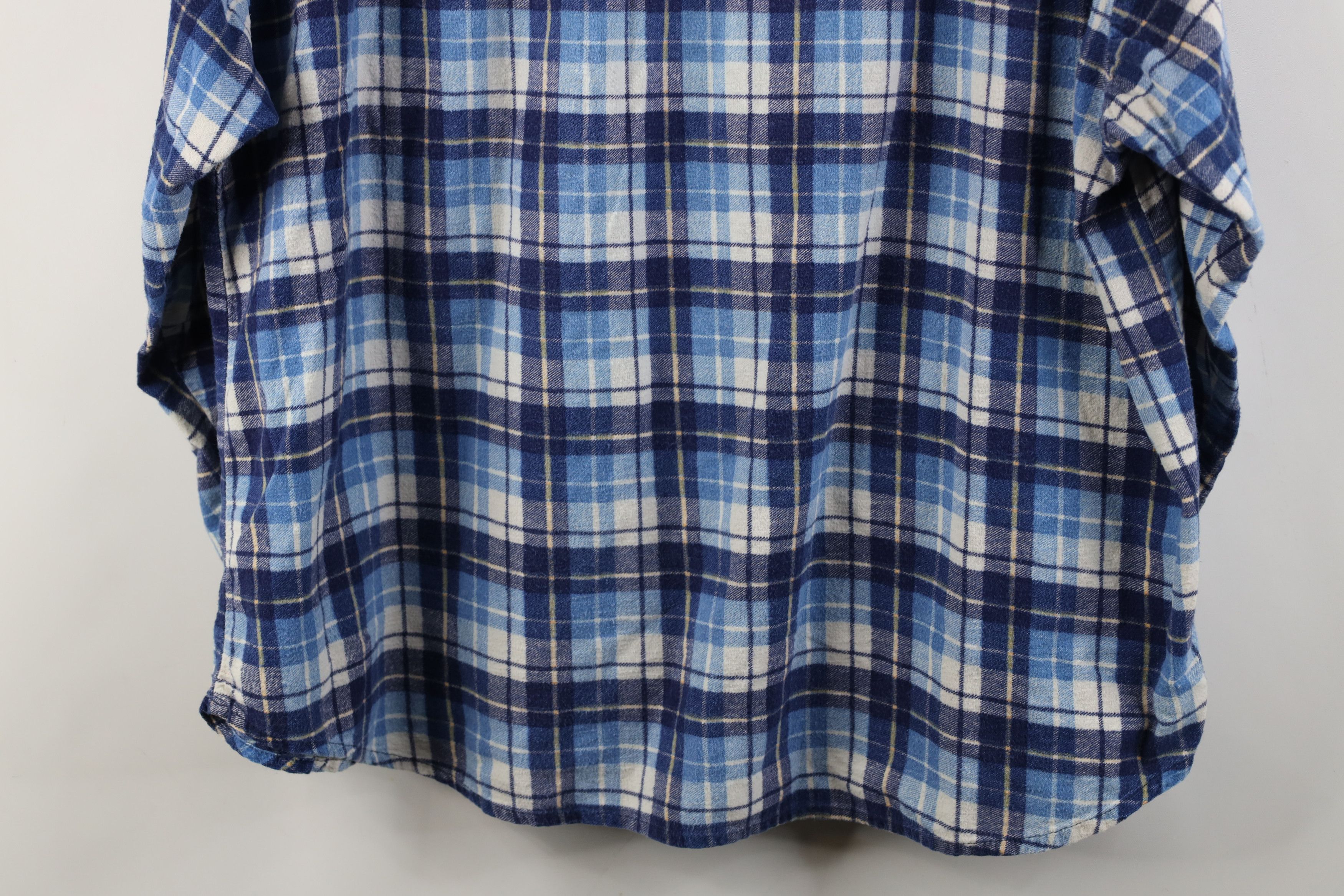 Vintage Vintage 90s Streetwear Baggy Flannel Button Down Shirt Plaid Size US XL / EU 56 / 4 - 10 Thumbnail