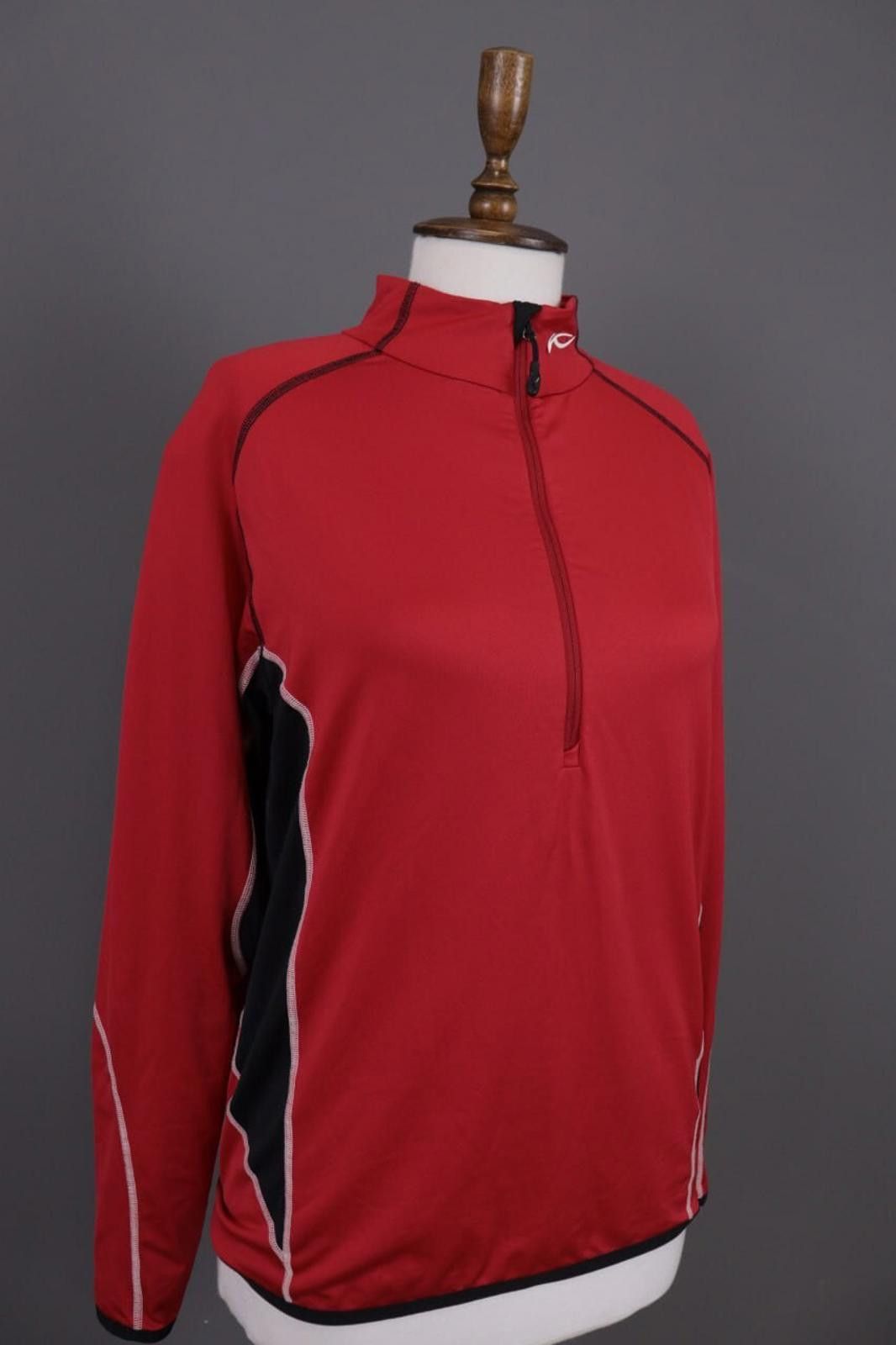 KJUS Mens Kjus Red High Neck 1/4 Zip Activewear Sweater Size 52 L Size US L / EU 52-54 / 3 - 5 Thumbnail