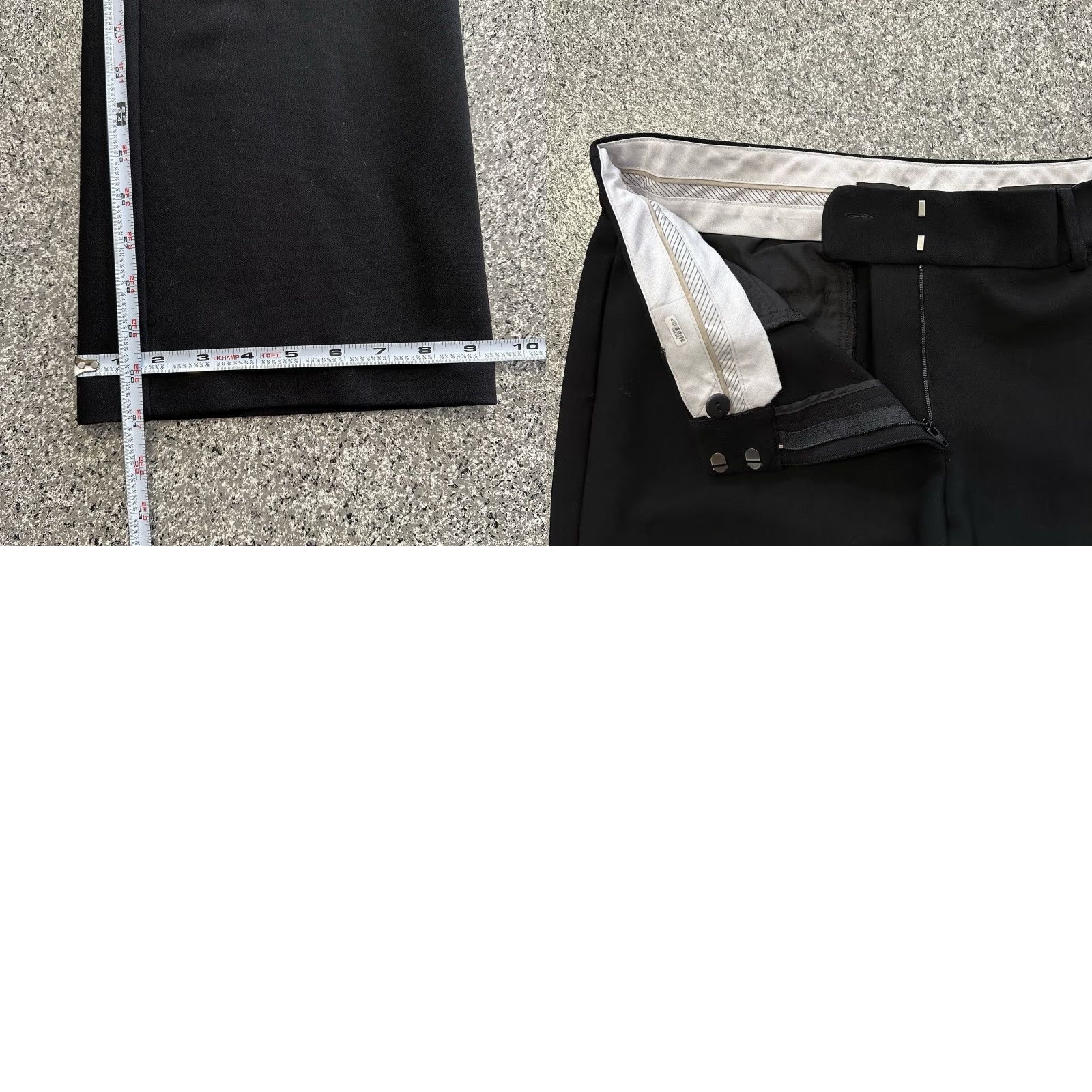 Loft Loft Marisa Pants Womens 8 Dress Pants Straight Black 33x31 High Rise Pockets Stretch Regular Size 24" / US 00 / IT 34 - 8 Thumbnail
