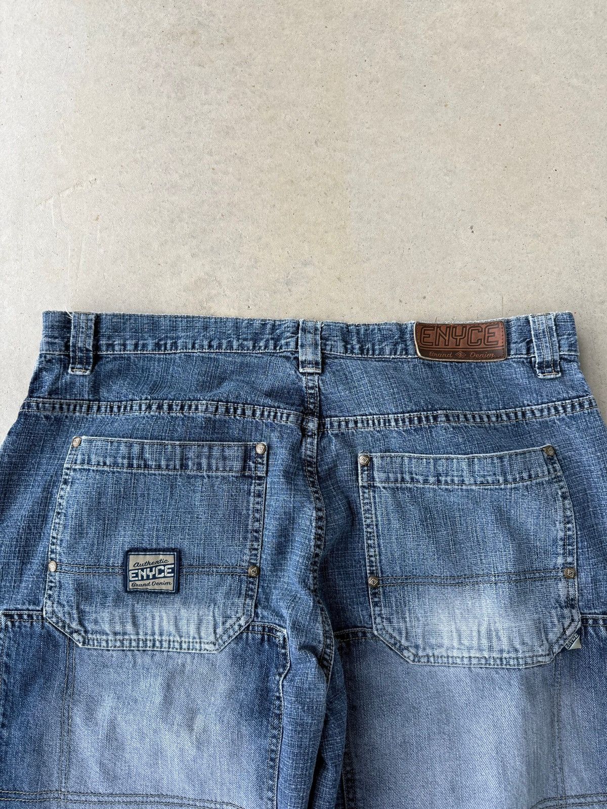 Enyce Vintage Y2K Enyce Multi pocket Baggy Denim Pants Size US 38 / EU 54 - 5 Thumbnail