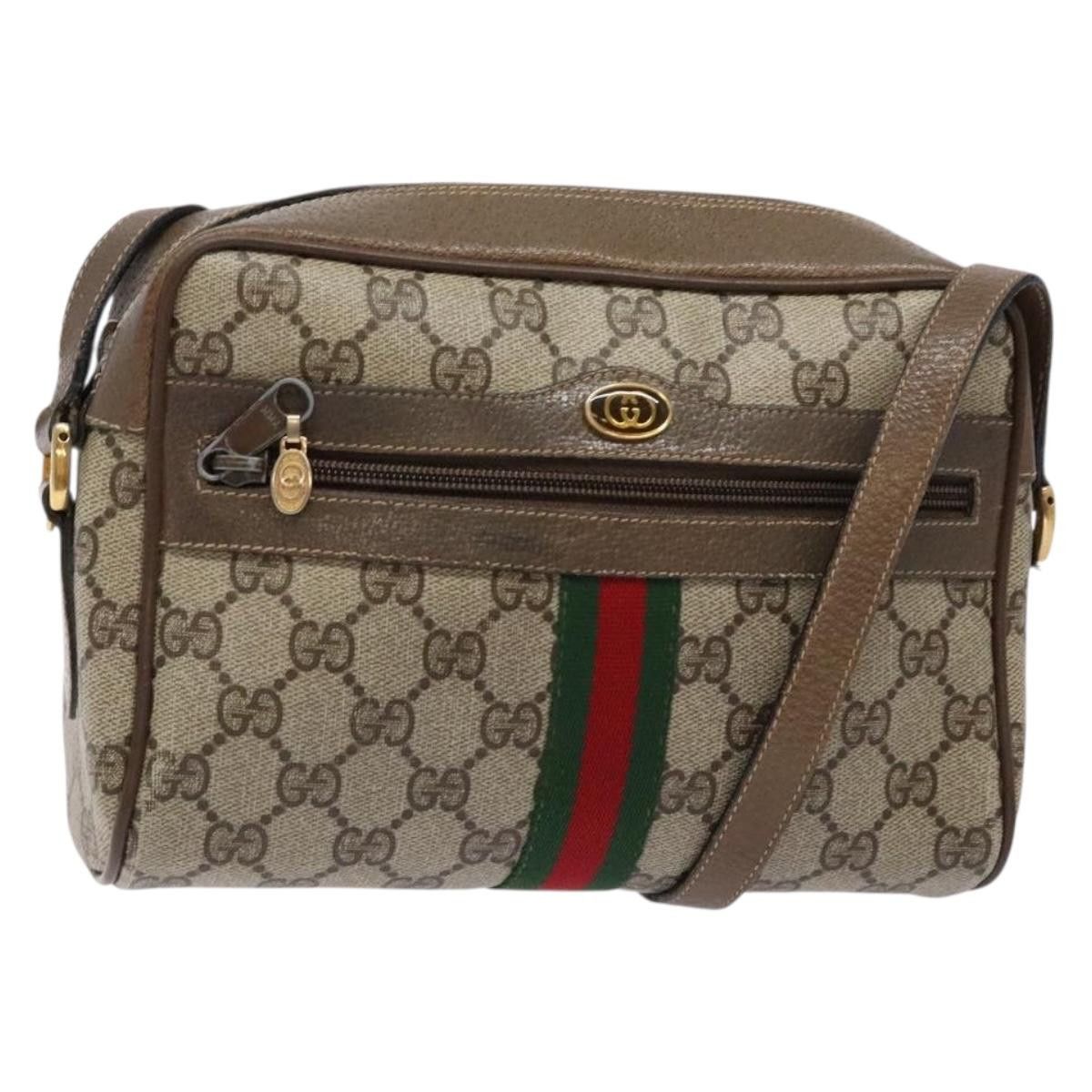 Gucci GUCCI GG Supreme Web Sherry Line Shoulder Bag Pvc Beige 68 Size ONE SIZE - 1 Thumbnail