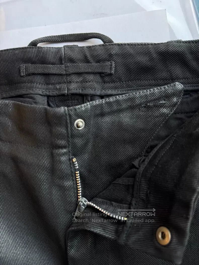 Helmut Lang Helmut Lang Black Waxed Zip Pants Size US 30 / EU 46 - 6 Thumbnail