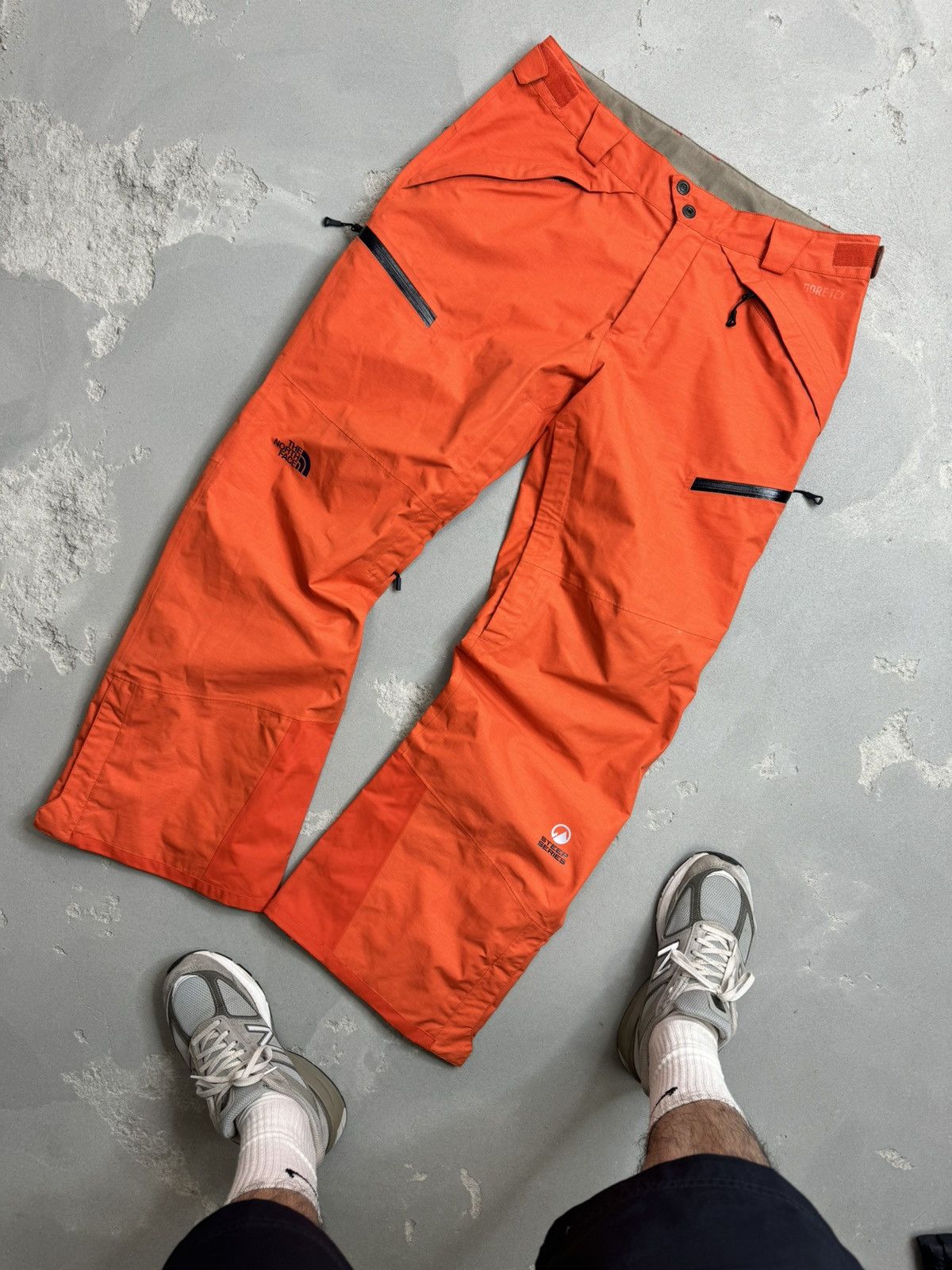 image of Goretex x Ski Vintage Pants The North Face Gore-Tex Summit Series in Orange, Men's (Size 34)