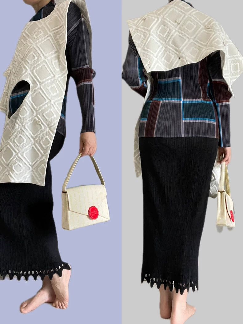 Issey Miyake Issey Miyake size:2 Brown main line three-dimensional reli Size XS / US 0-2 / IT 36-38 - 1 Thumbnail