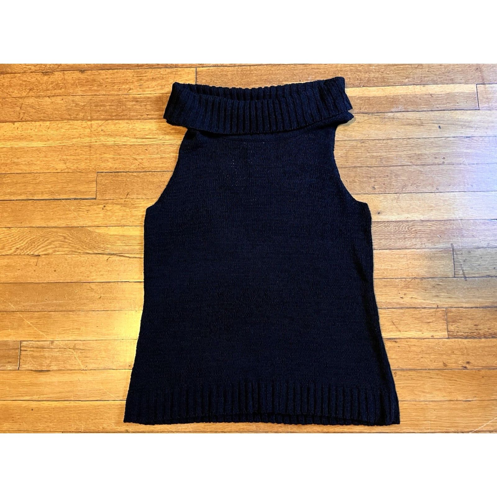 Vintage VINTAGE Chico’s Design Turtleneck Vest Sweater Women’s XL Black Knit VEST Bohemian Retro GrL Mens Women? Size XL / US 12-14 / IT 48-50 - 5 Thumbnail