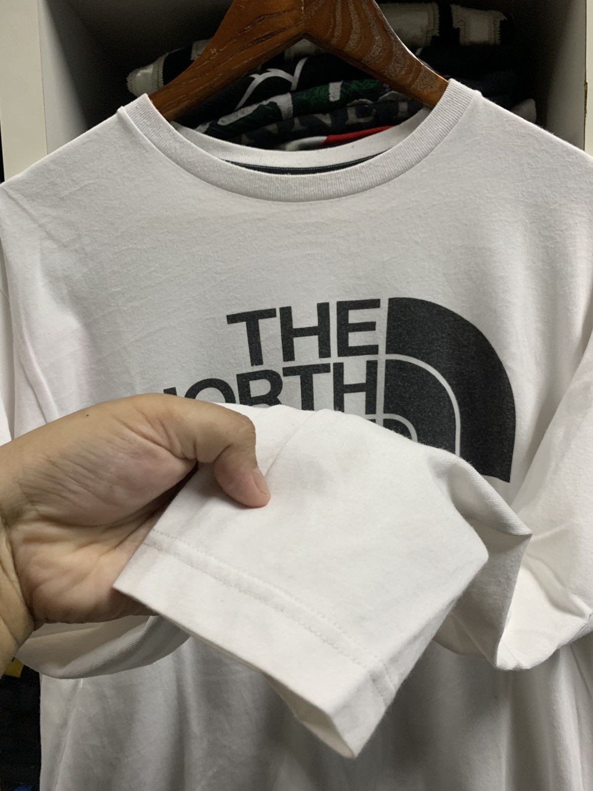 The North Face × Vintage The North Face big logo white shirt Size US L / EU 52-54 / 3 - 7 Thumbnail