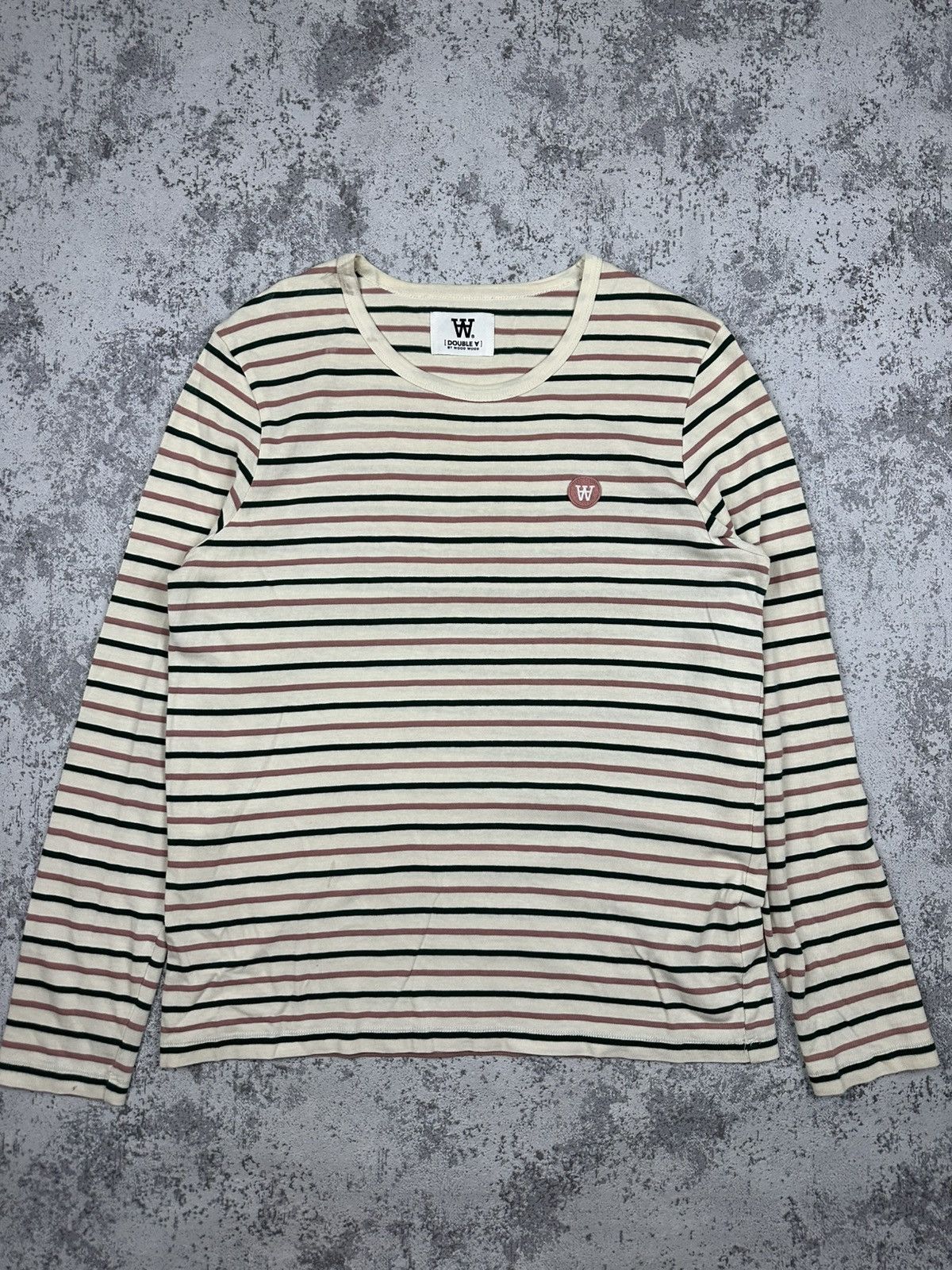 Wood Wood Wood Wood Double A Small Logo Striped Long Sleeve T-shirt Size US M / EU 48-50 / 2 - 1 Thumbnail