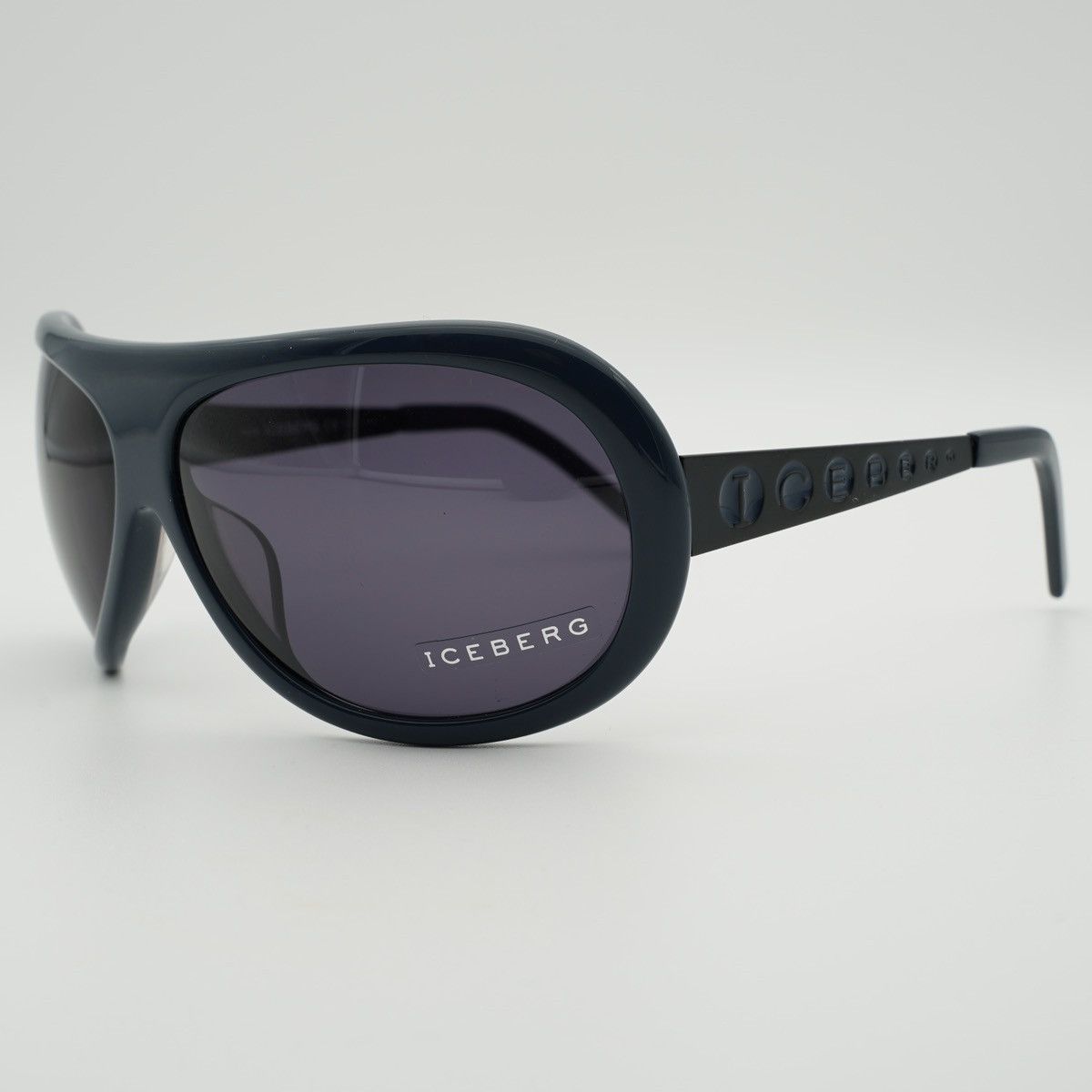 image of Vintage Iceberg Sunglasses Made In Italy 1990S in Blue, Men's