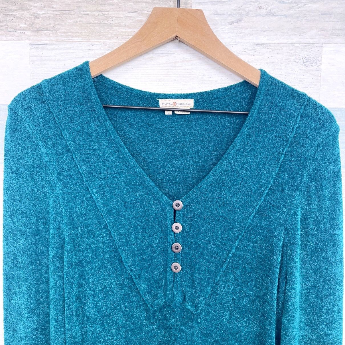Royal Robbins Royal Robbins Plush Fleece Midi Dress Green Long Sleeve L Size L / US 10 / IT 46 - 2 Thumbnail