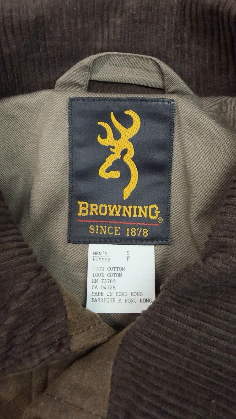 Vintage Browning Dura Wax Cotton Quilted Field Jacket Brown Large Size US L / EU 52-54 / 3 - 9 Thumbnail
