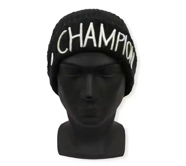 Champion Vintage Champion Spell Out Beanie Hat Size ONE SIZE - 2 Thumbnail