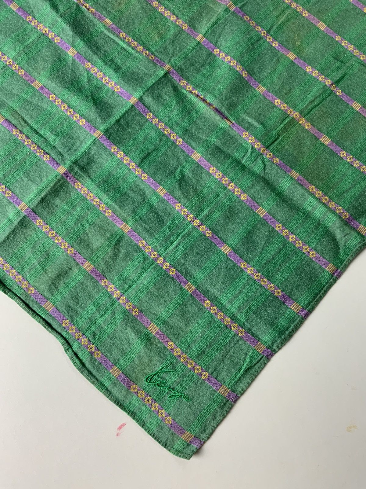 Kenzo Kenzo Green Bandana Handkerchief Size ONE SIZE - 7 Thumbnail