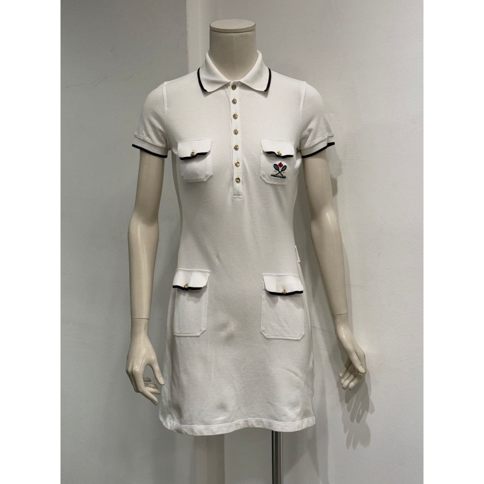 Dsquared2 S/S2009 Dsquared2 tennis polo style mini dress Size M / US 6-8 / IT 42-44 - 2 Thumbnail