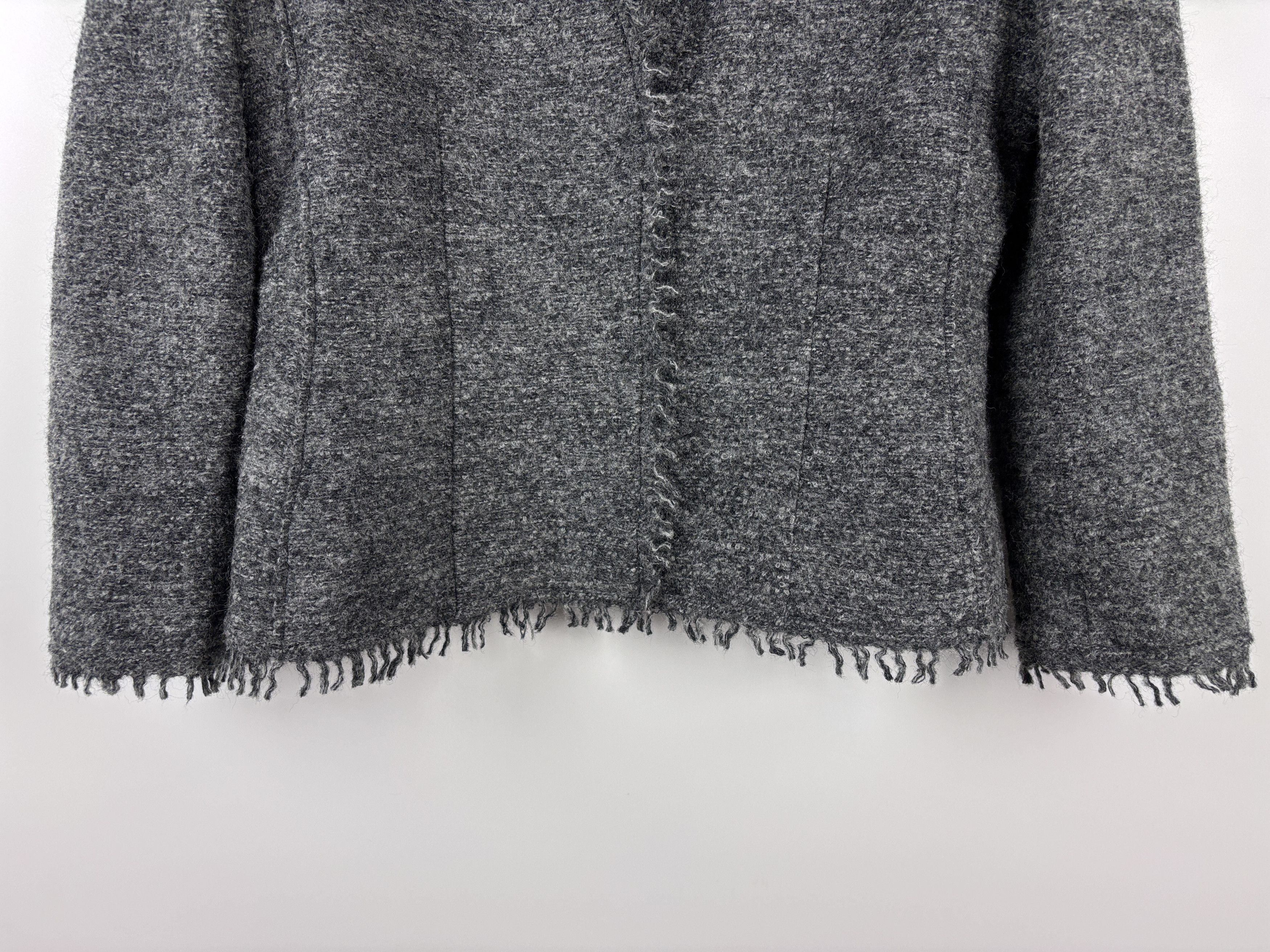 Alberta Ferretti Vintage Philosophy di Alberta Ferretti Wool Blazer Gray US 8 Size M / US 6-8 / IT 42-44 - 3 Thumbnail