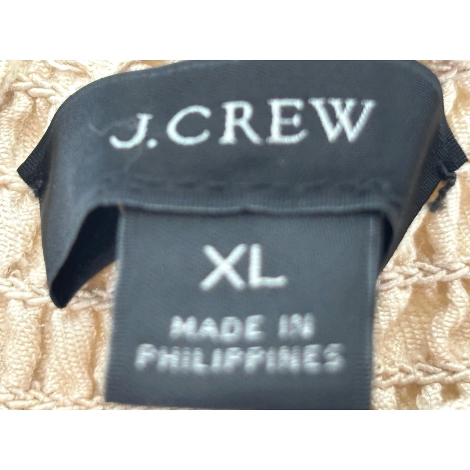 J.Crew VINTAGE J. Crew Linen Blend Crop Top Women’s Square Neck Short Sleeve Puff Sleeve Size XL Beige Casual Size XL / US 12-14 / IT 48-50 - 6 Thumbnail