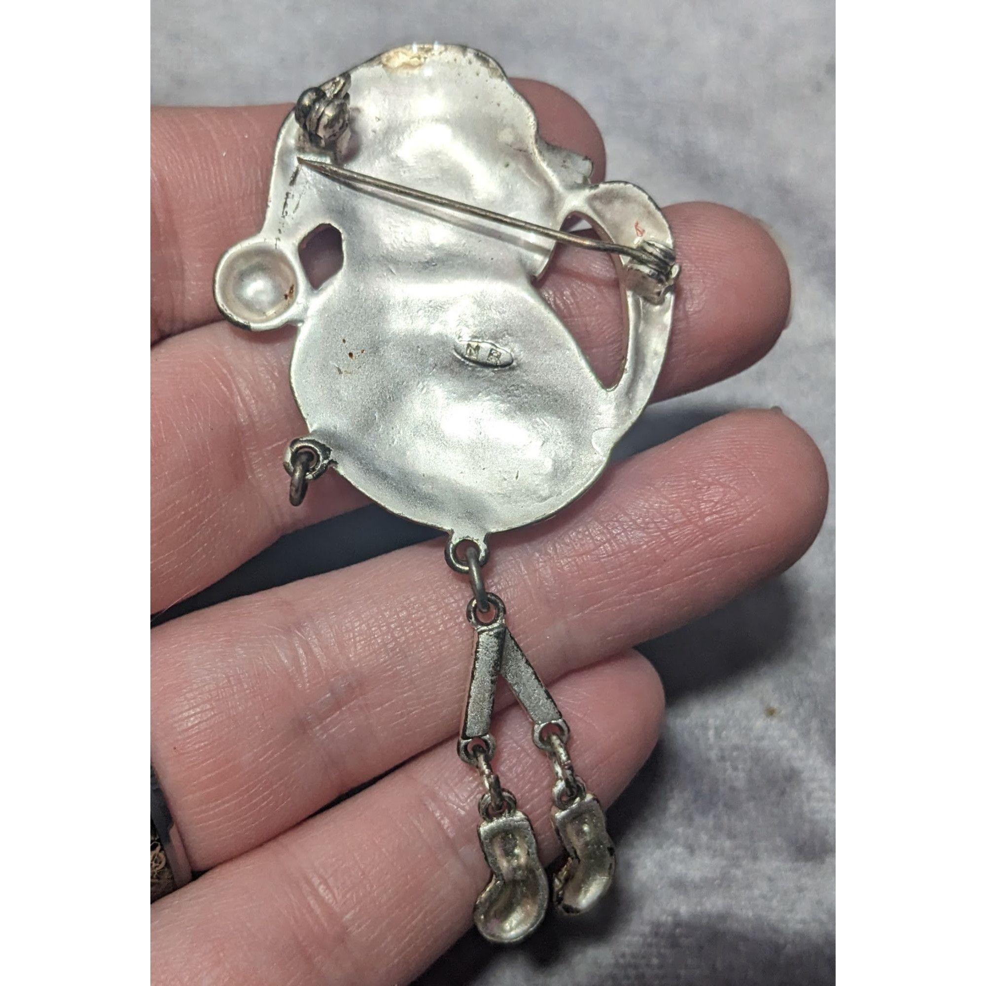 Other Vintage Avon Holiday Cat Articulated Silver Tone Brooch Size ONE SIZE - 6 Thumbnail