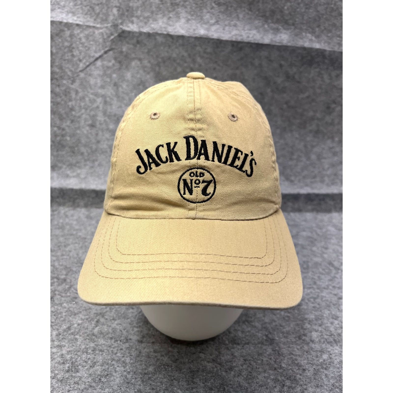 Vintage Jack Daniel's No 7 Hat Cap Strap Back Adult One Size Beige 100% Cotton Twill Size ONE SIZE - 2 Thumbnail