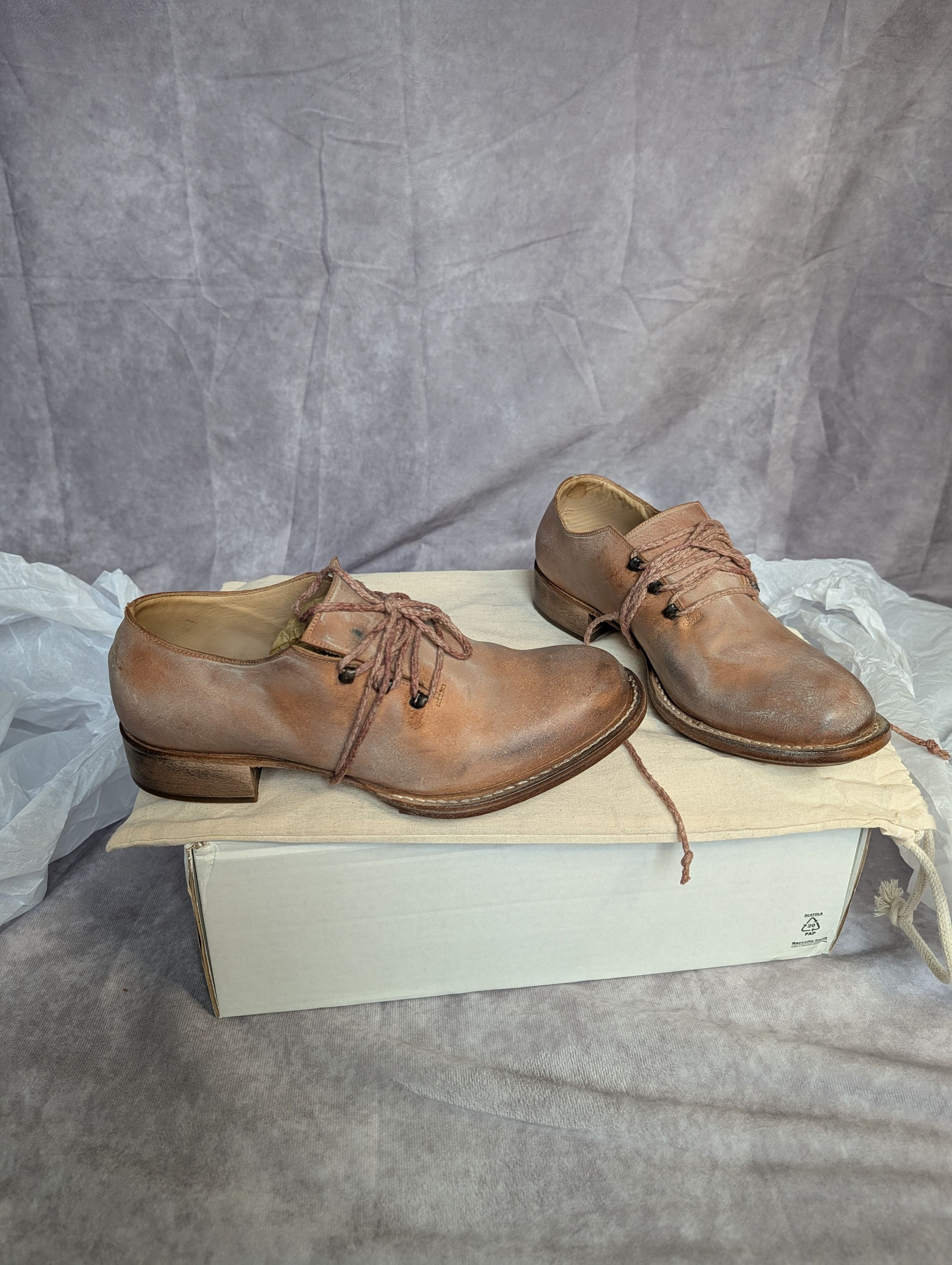 Cherevichkiotvichki Laced Slip-Ons in Reversed Horse Cordova Size US 9 / IT 39 - 2 Thumbnail