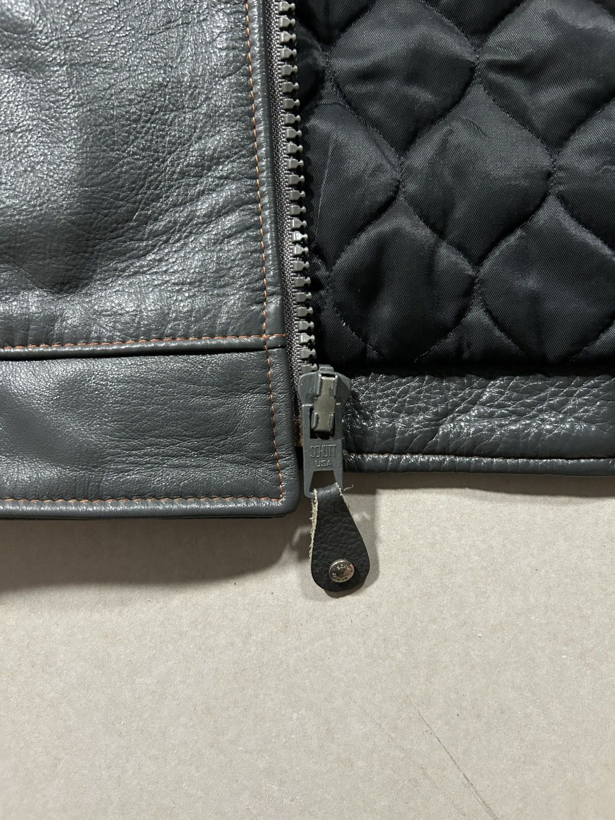 Harley Davidson × Schott × Vintage VERY RARE LEATHER JAKET SCHOTT Size US XL / EU 56 / 4 - 14 Thumbnail