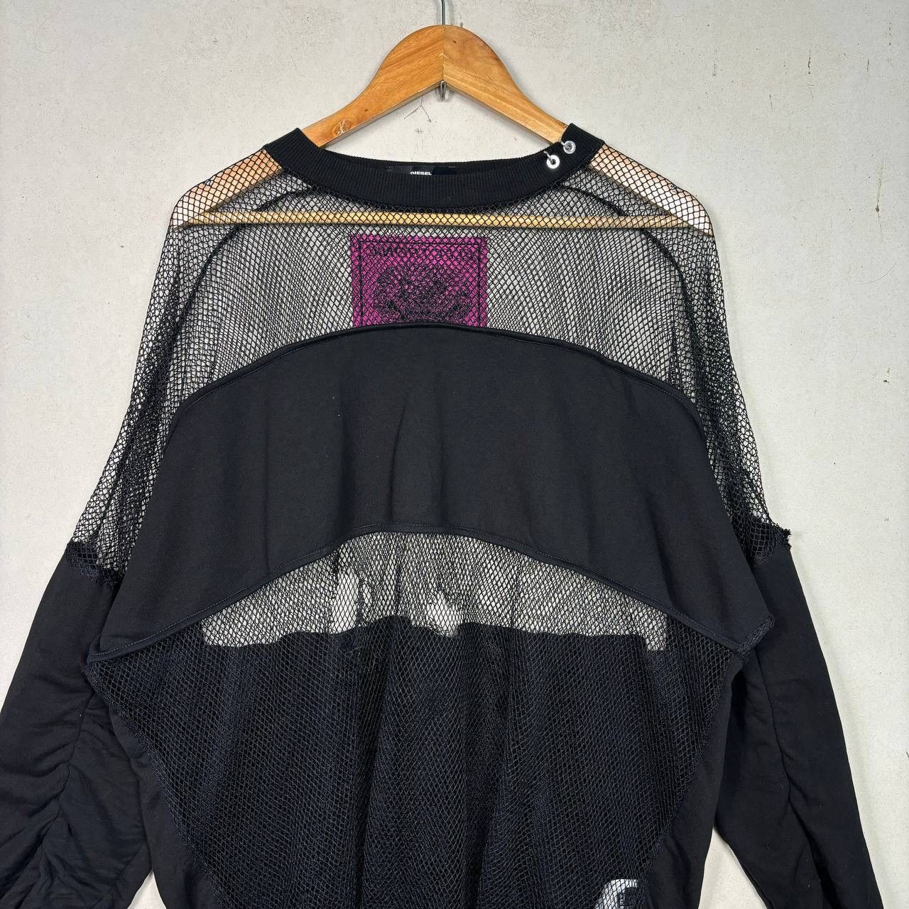 Diesel Diesel 2019SS/F Sandy-C Mesh Sweater Electronic Tekno Ravers Size US XXL / EU 58 / 5 - 3 Thumbnail