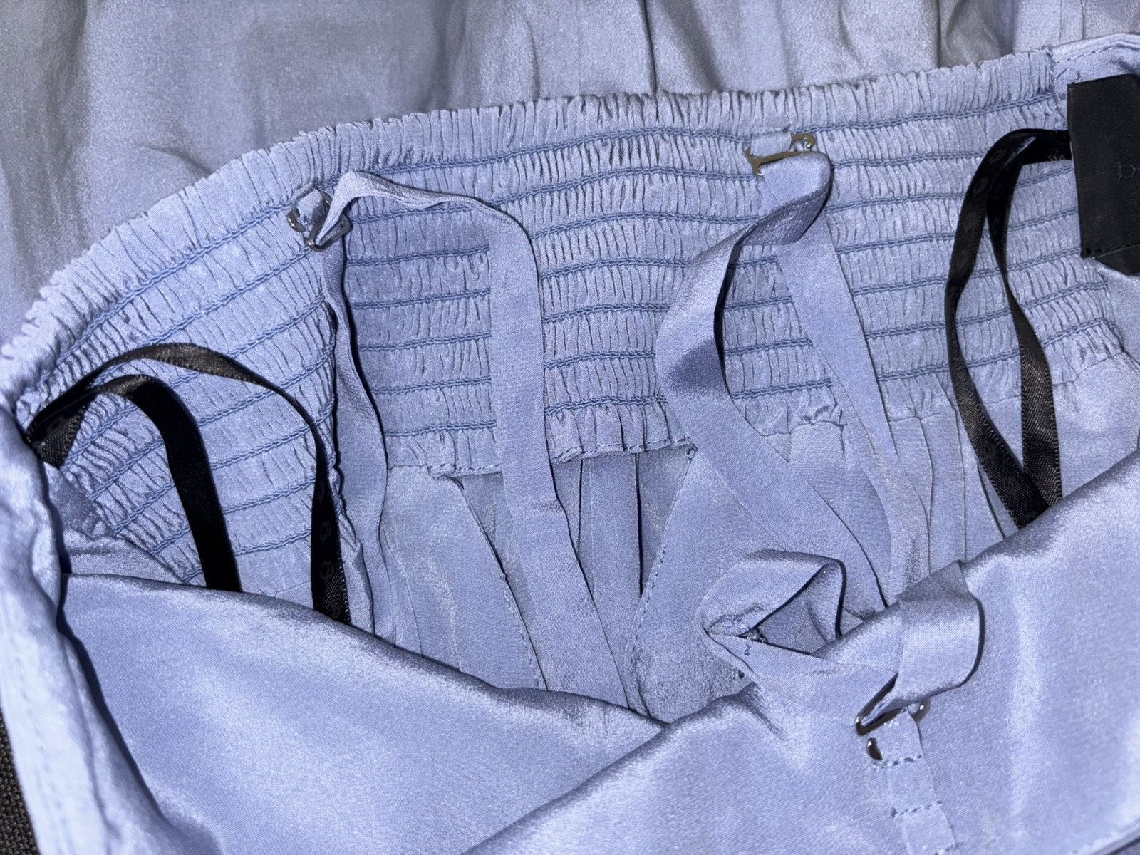 Bebe Bebe Silk Open-back Women’s Jump Suit Light Blue XS Size 25" / US 0 / IT 36 - 10 Thumbnail