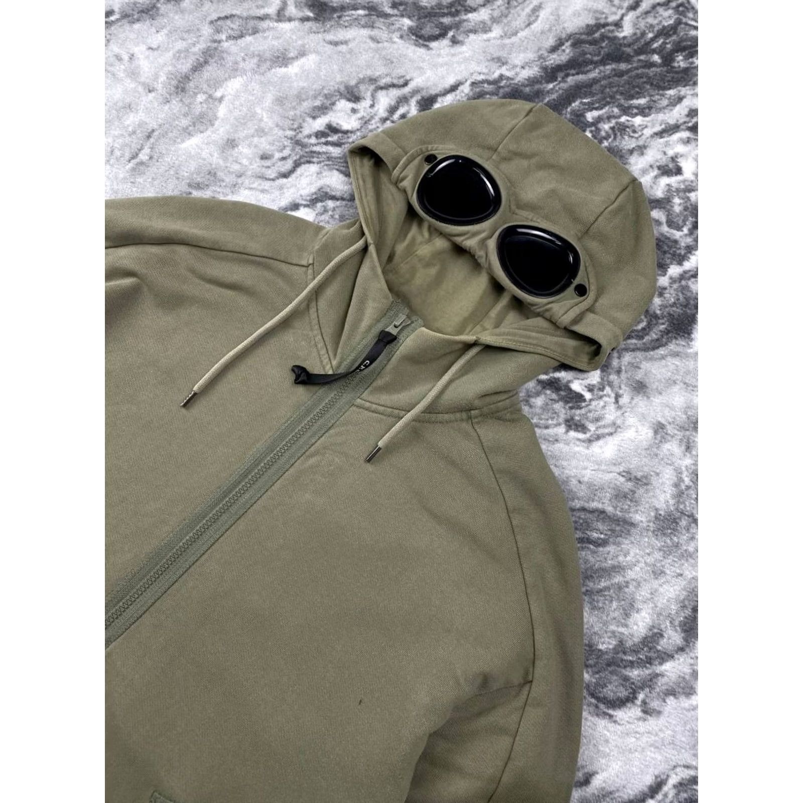 Vintage CP Company Hoodie Men Full Zip Goggle Hooded S Green Size US S / EU 44-46 / 1 - 2 Thumbnail
