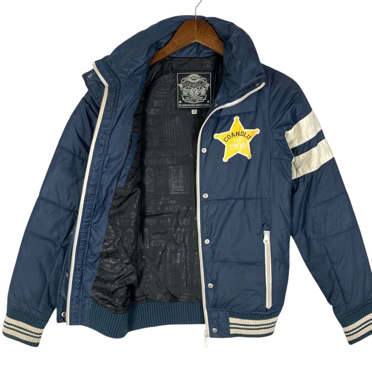 If Six Was Nine Vintage Puffer Down Jacket Coandlu American Casual Wear Size US S / EU 44-46 / 1 - 9 Thumbnail