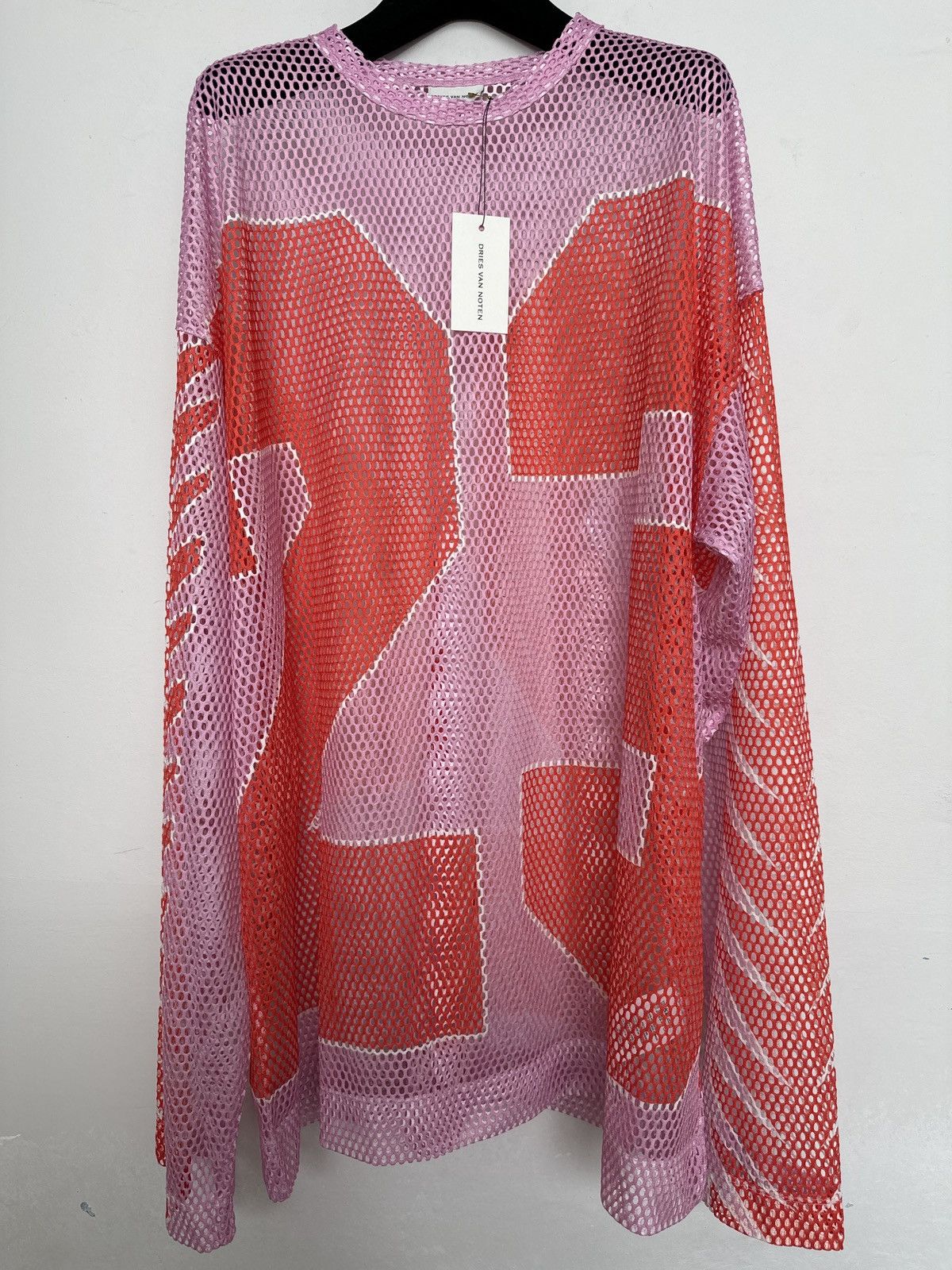Dries Van Noten Dries Van Noten Oversized Hegland Mesh Jersey Size US L / EU 52-54 / 3 - 5 Thumbnail