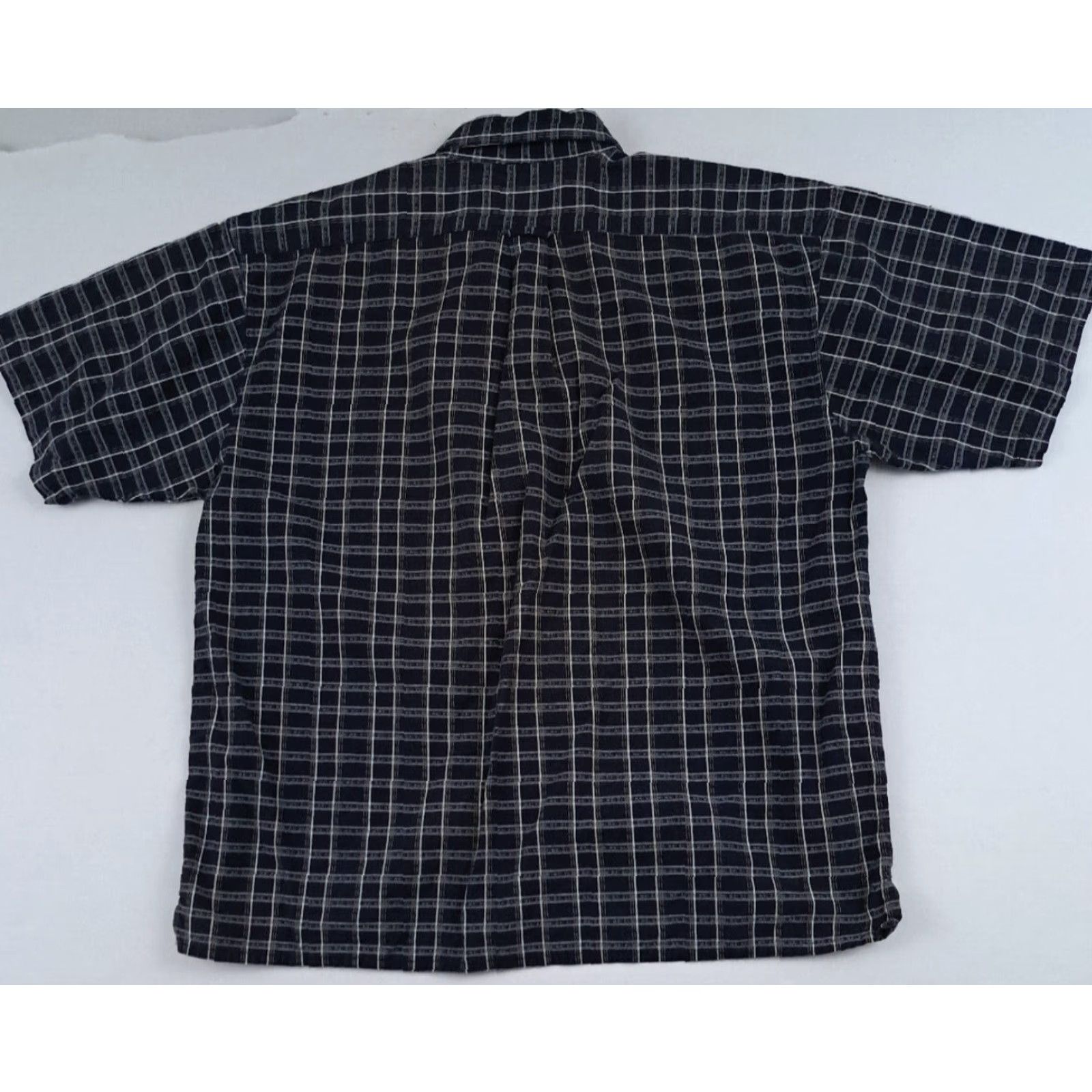 Big Dogs VINTAGE Big Dogs Shirt Chex&Stripes Blue XL Full Button Mens Short Sleeve Button-Up Casual Dog Theme Size US XL / EU 56 / 4 - 3 Thumbnail
