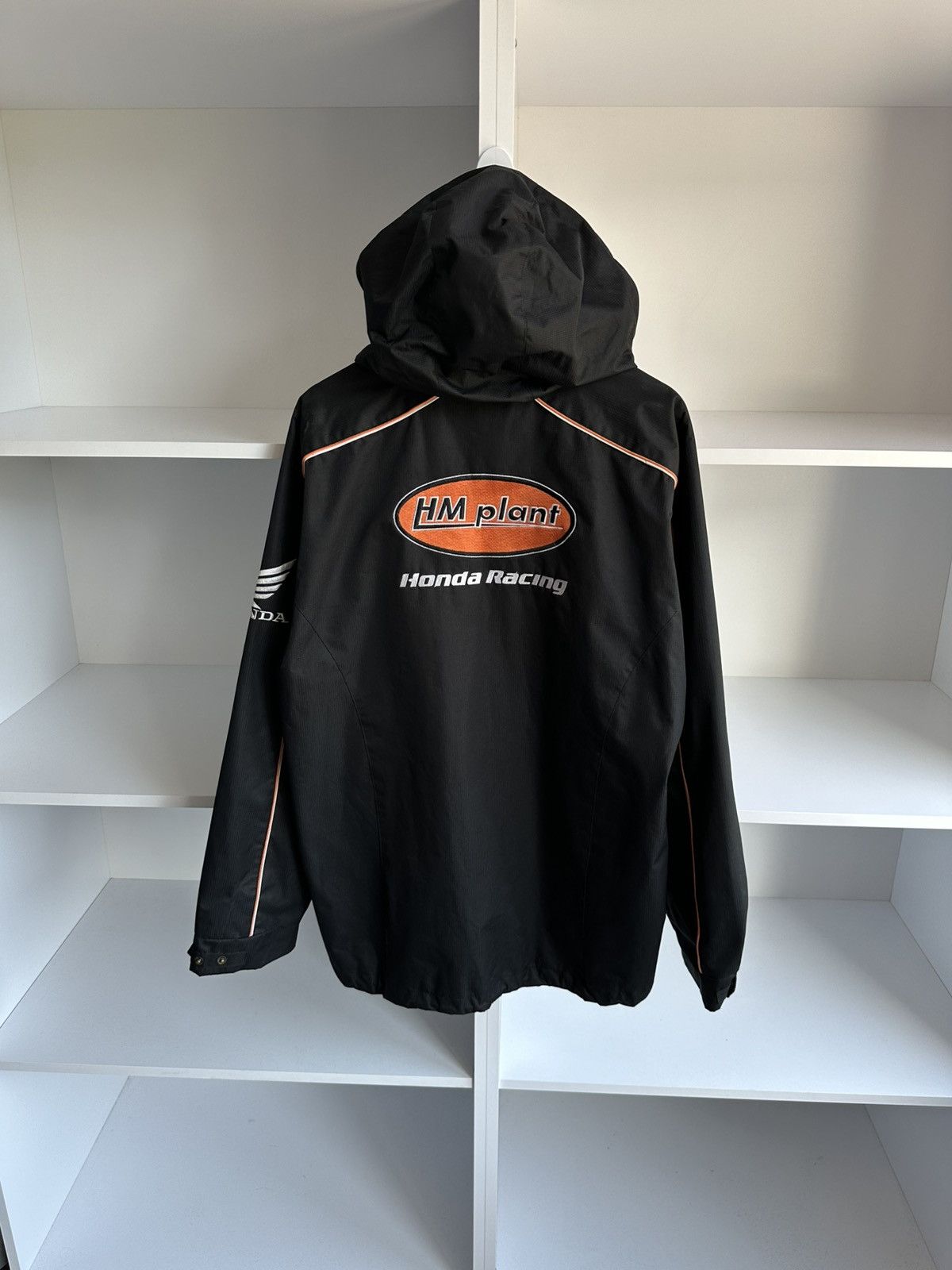 Honda Vintage Honda Racing Black Windbreaker Jacket Sz L Size US L / EU 52-54 / 3 - 7 Thumbnail