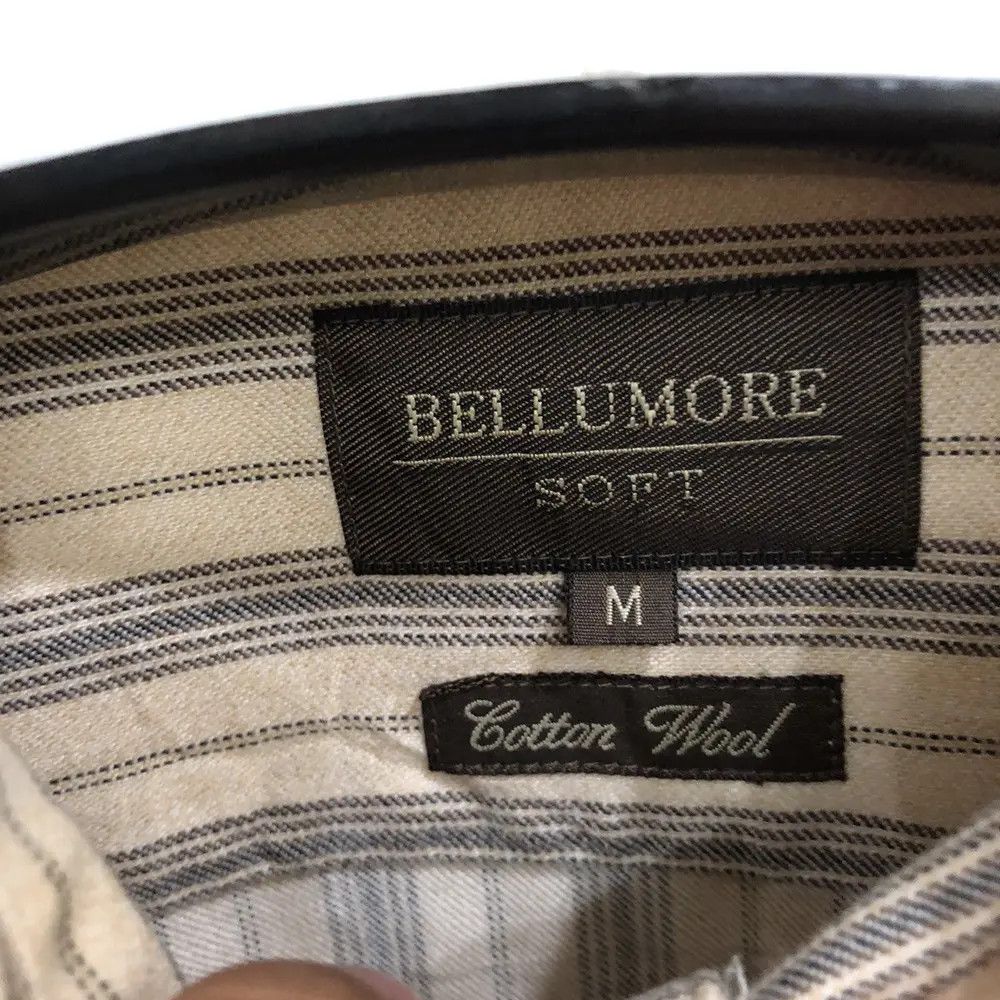 Vintage Vintage Bellumore Striped Design Flannel Shirt 👕 Size US M / EU 48-50 / 2 - 3 Thumbnail