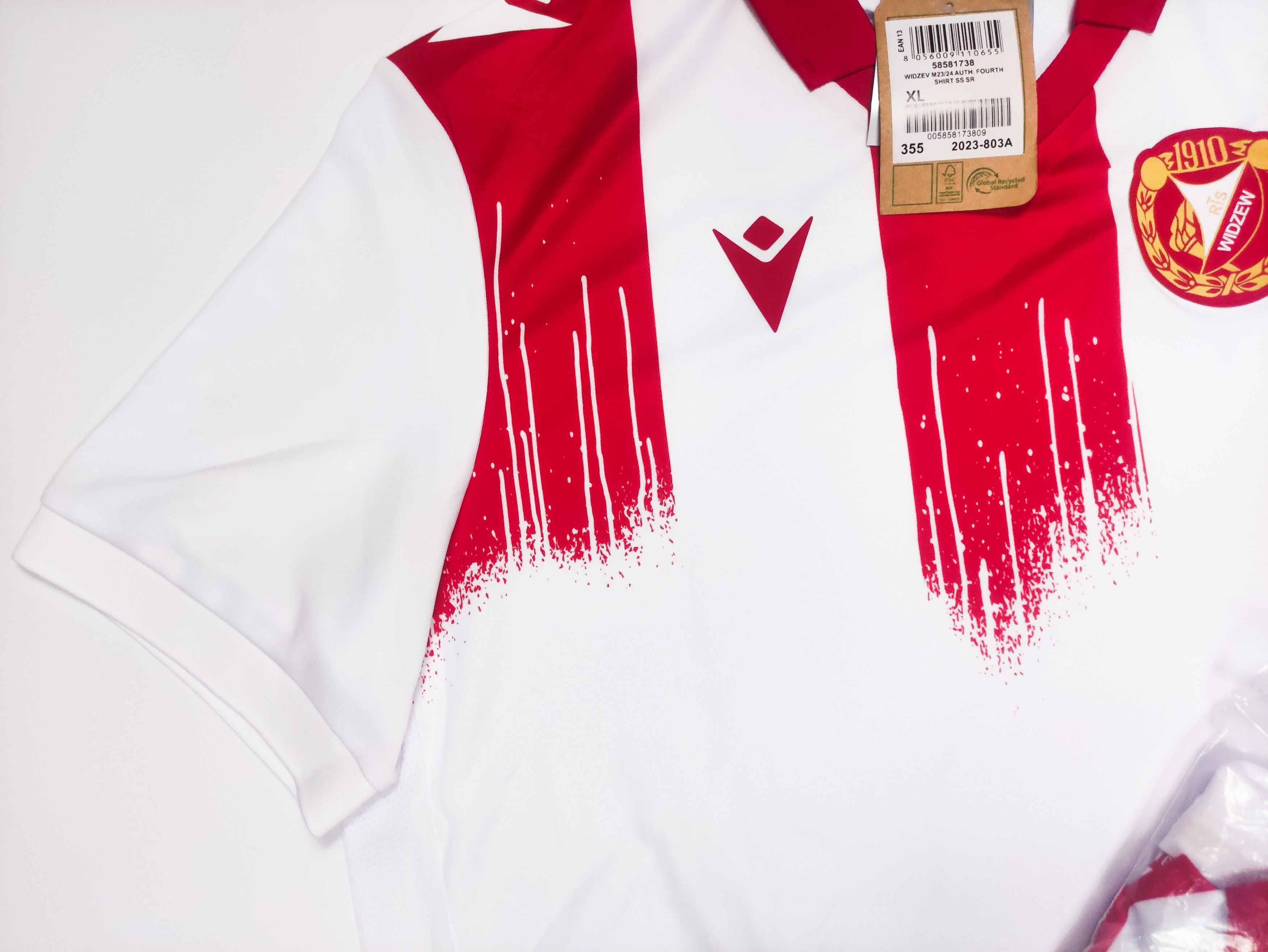 Macron BNWT Widzew Łódź 2023 2024 Macron Special Shirt Kit Jersey Size US XL / EU 56 / 4 - 10 Thumbnail