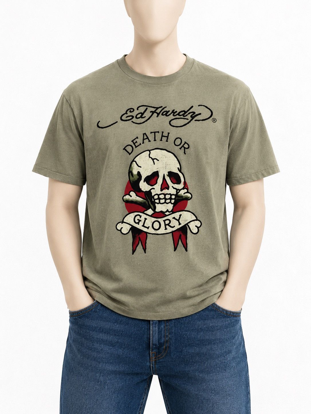 Ed Hardy Ed Hardy by Christian Audigier Big Logo T-Shirt Size XL Size US XL / EU 56 / 4 - 1 Thumbnail