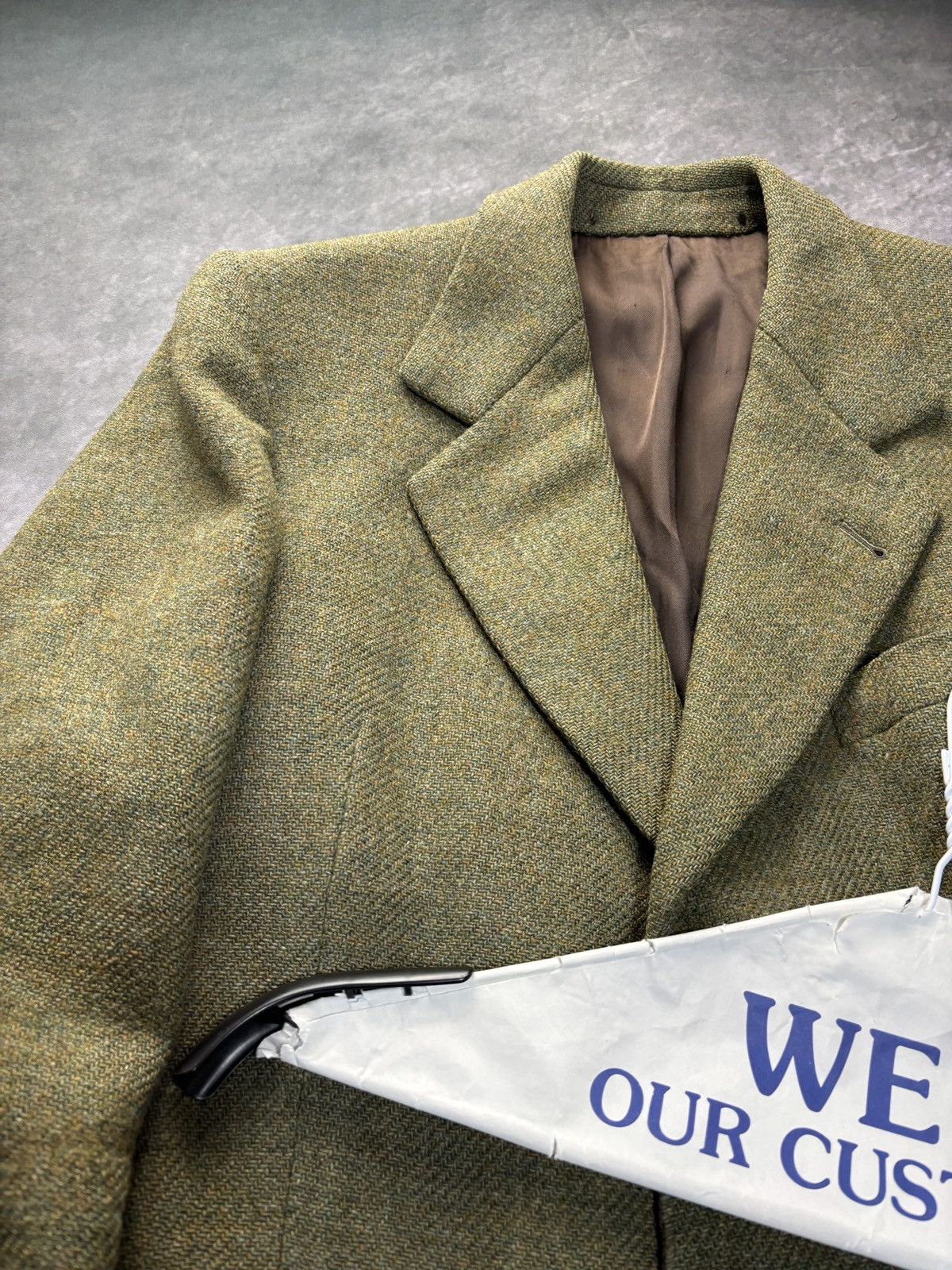 Harris Tweed Vintage Harris Tweed Blazer Suit Jacket Made in Scotland Size 42R - 8 Thumbnail