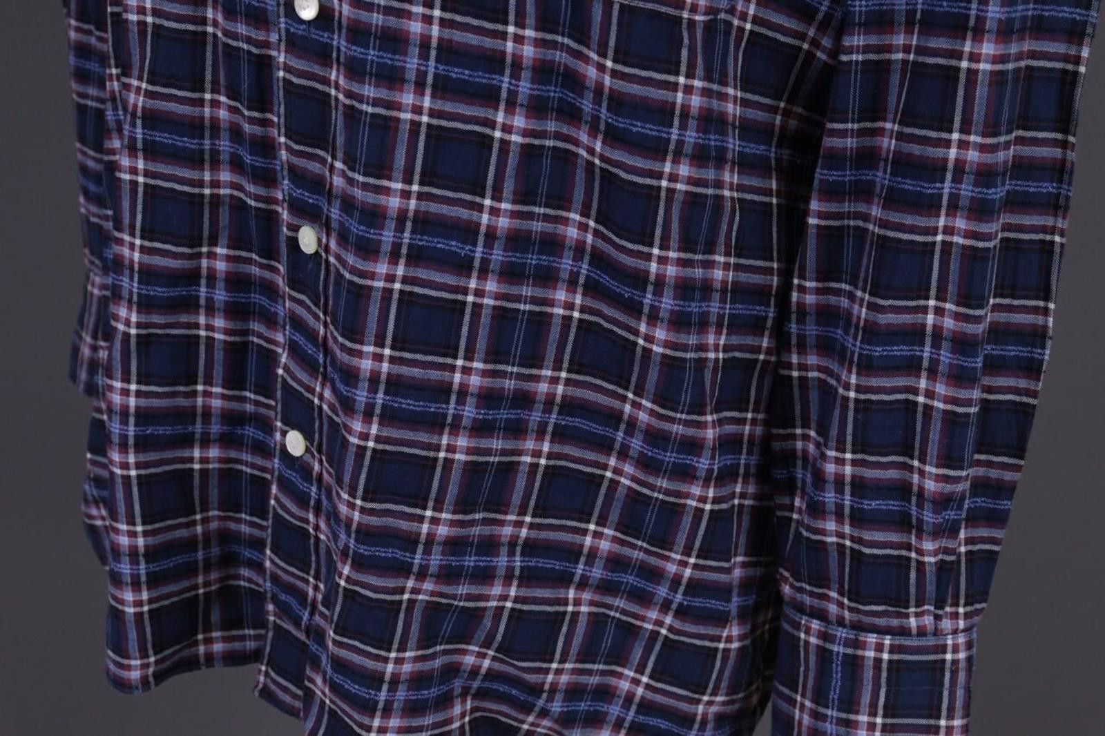 Designer Giampaolo Archivio Check Flannel Shirt Size 43 / 17 Size US M / EU 48-50 / 2 - 11 Thumbnail
